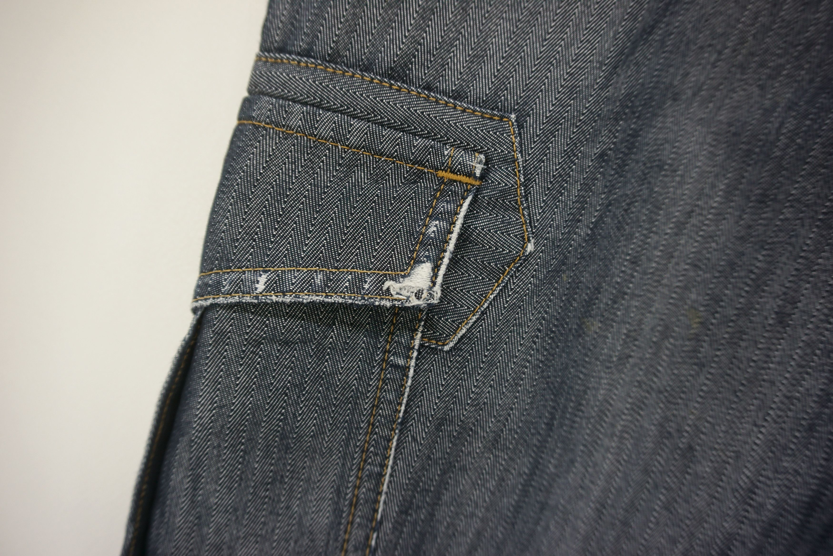 Japanese Brand Burtle Pants Size W29xL30.5 Distressed Fatigue Hickory Cargo Size US 29 - 15 Thumbnail