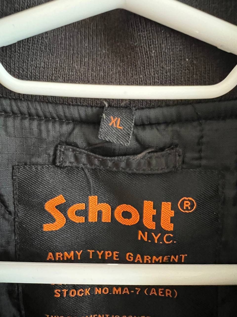 Schott Vintage 90s Schott Ma 7 Nylon Bombers Jacket Size US XL / EU 56 / 4 - 4 Thumbnail