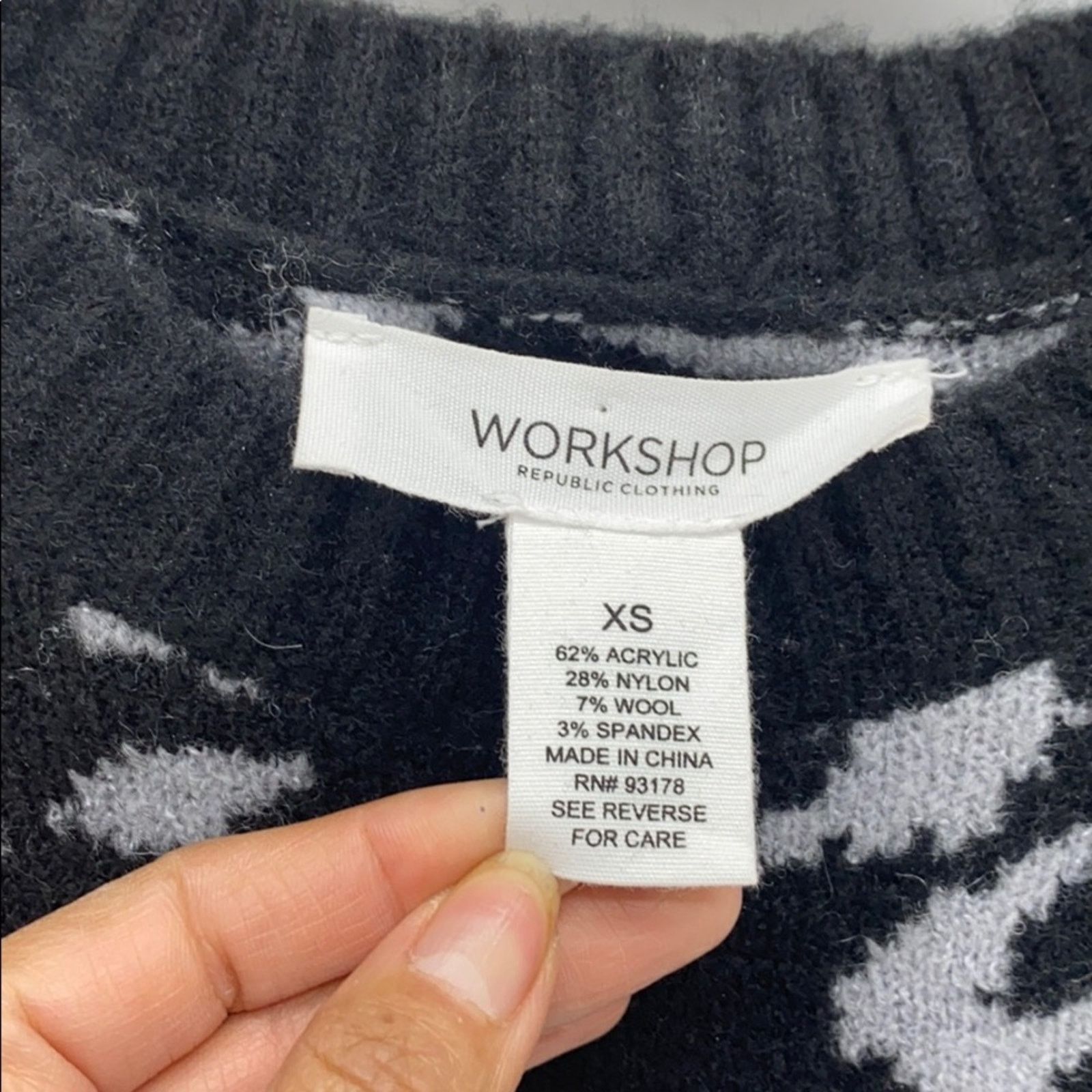 Other WORKSHOP Republic leopard print sweater wool blend sz xs Size XS / US 0-2 / IT 36-38 - 2 Thumbnail