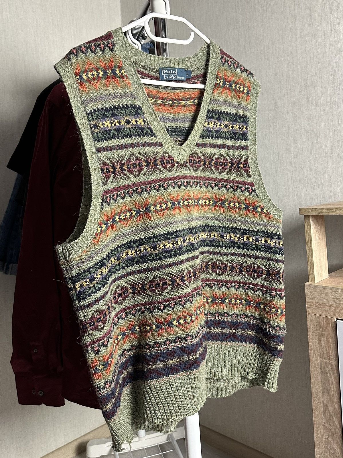 Polo Ralph Lauren Polo Ralph Lauren vintage 90s Knit Vest Sweater Size L Size US L / EU 52-54 / 3 - 1 Thumbnail
