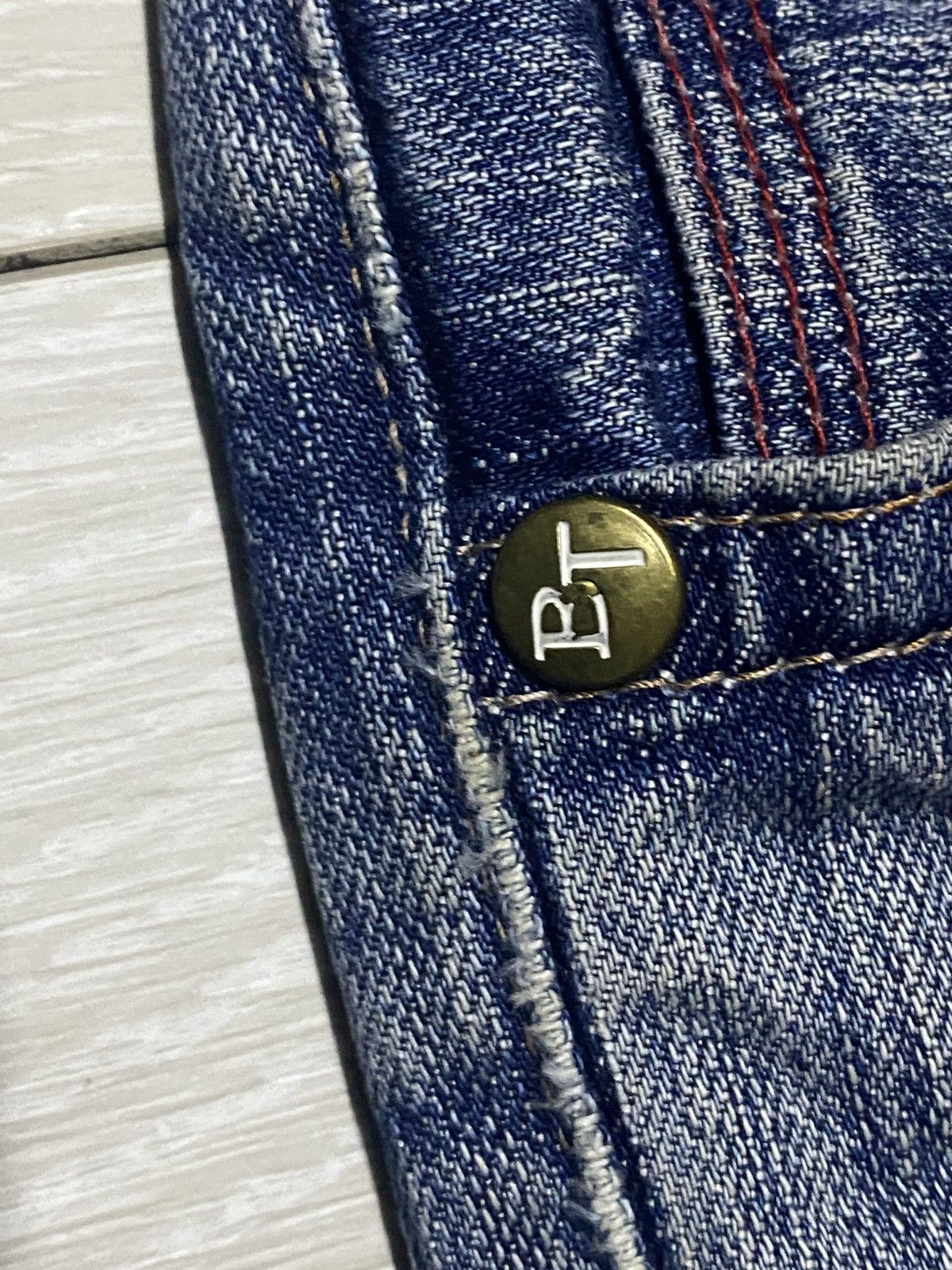 Edwin Japanese Brand Edwin Blue Trip Grunge Distressed Loose Jeans Size US 35 - 11 Thumbnail