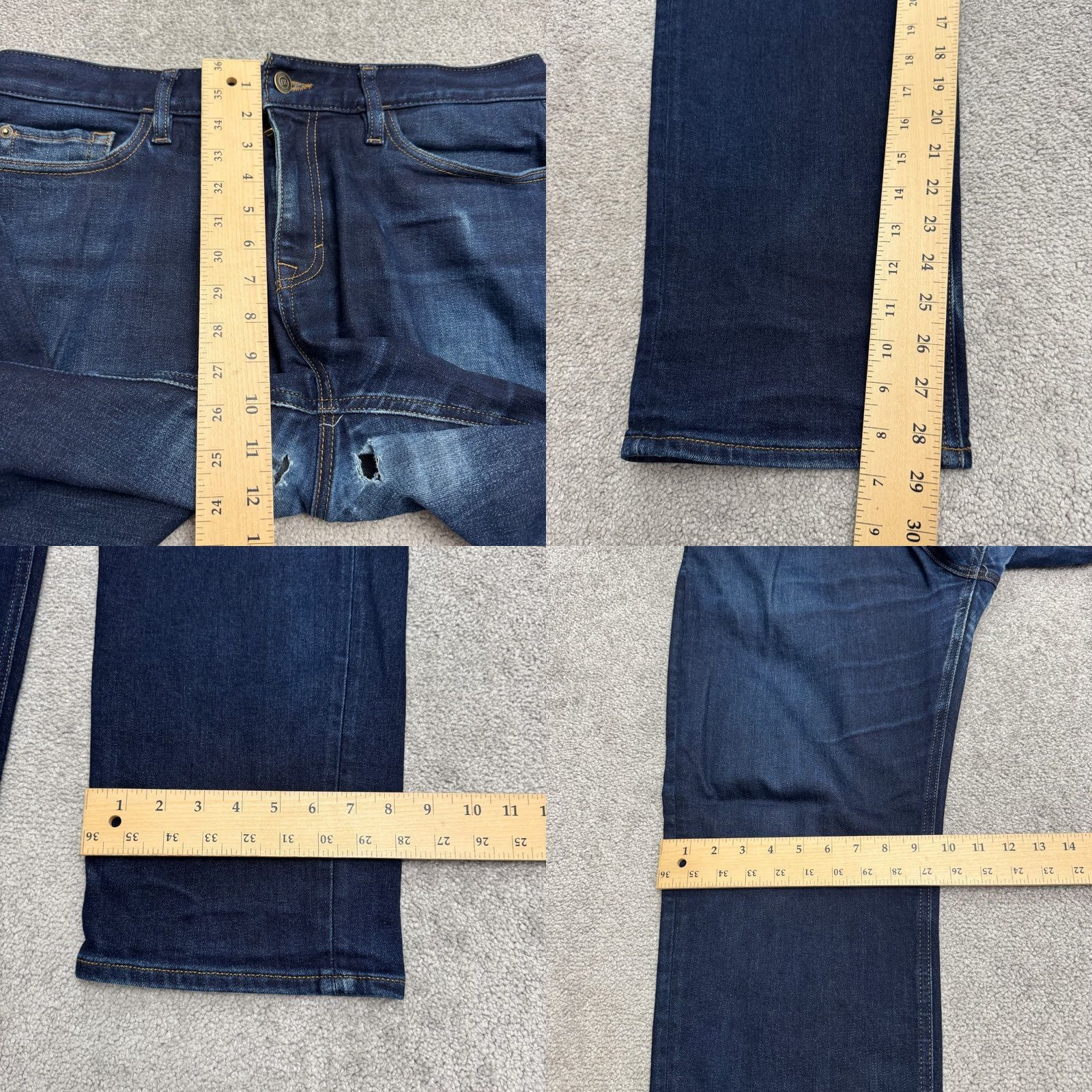 Banana Republic Banana Republic Traveler Straight Leg Denim Jeans Mens Dark Wash 34x30 Stretch Size US 34 / EU 50 - 10 Thumbnail
