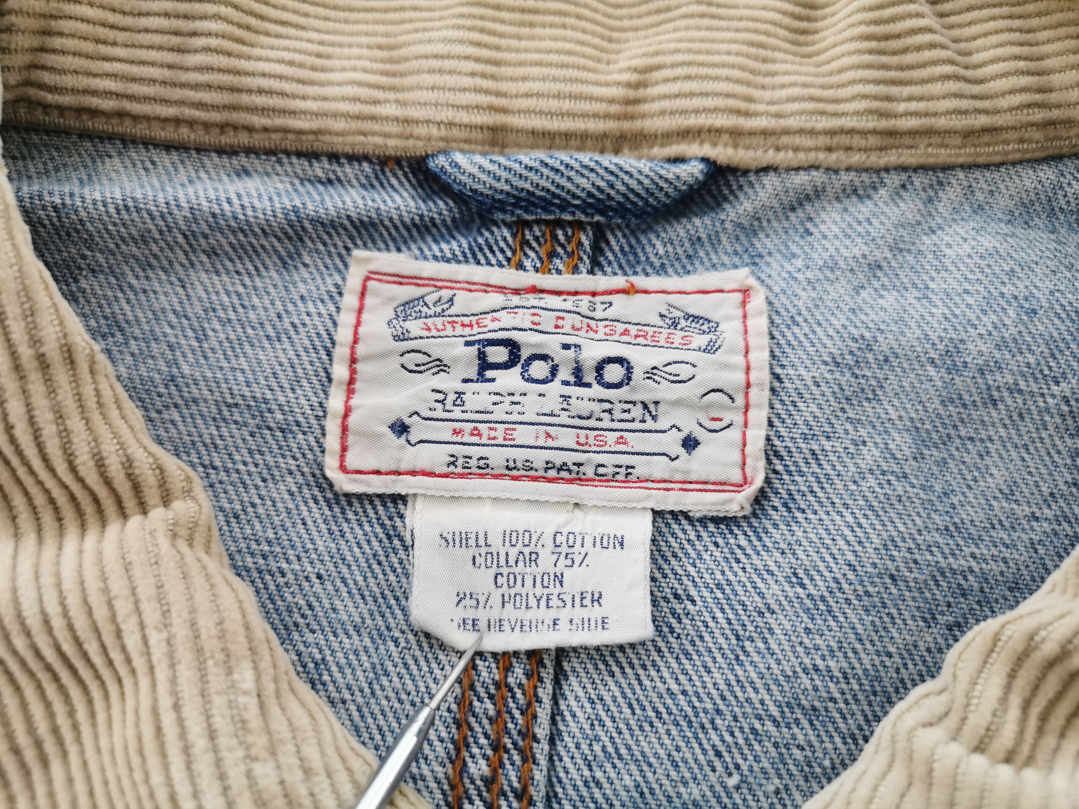 Polo Ralph Lauren Vintage 90's Polo Ralph Lauren Dungaress Denim Jacket Size US L / EU 52-54 / 3 - 5 Thumbnail