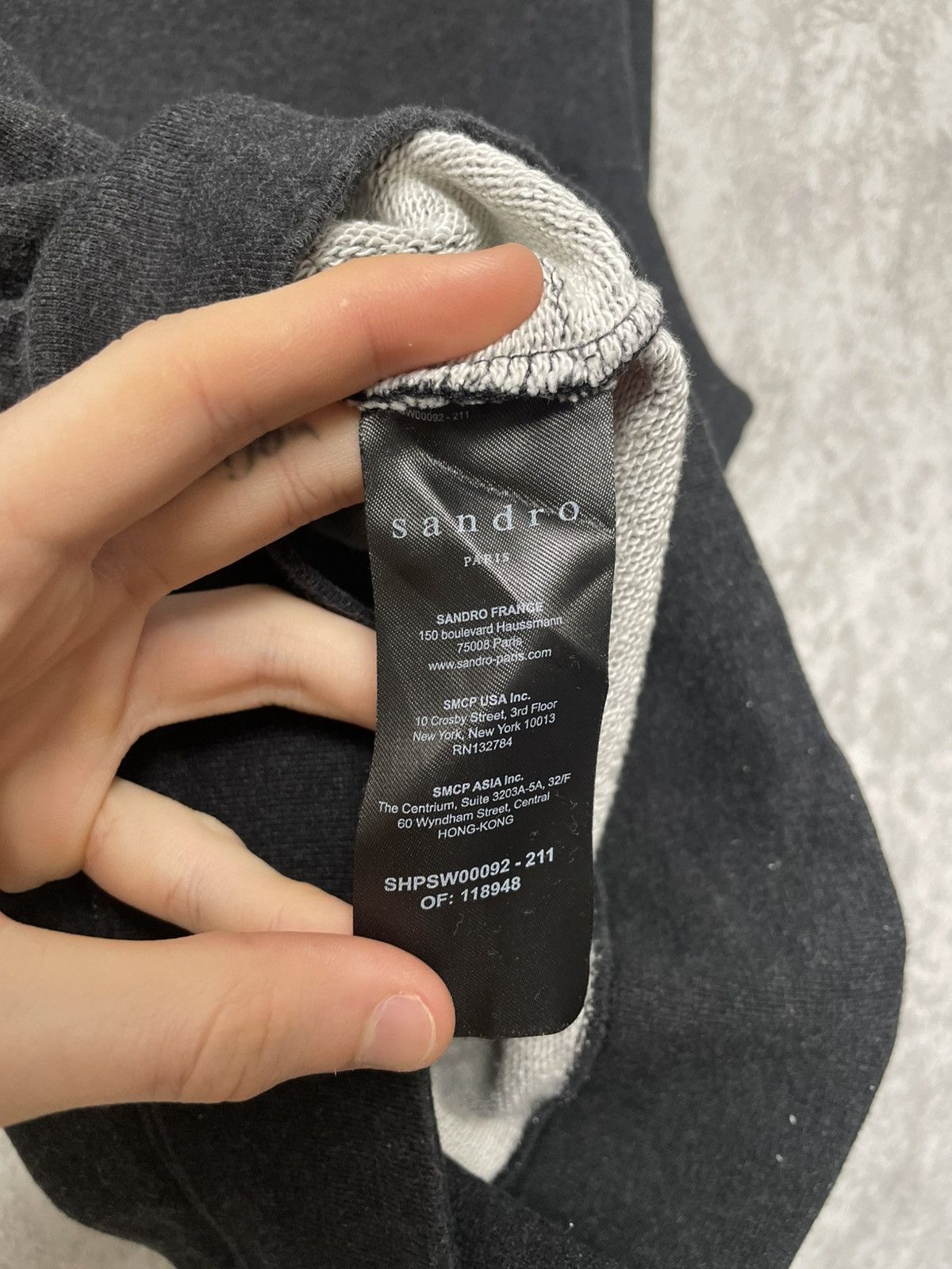 Sandro Sandro Mauvais Garcon Gray Hoodie Size US M / EU 48-50 / 2 - 16 Thumbnail