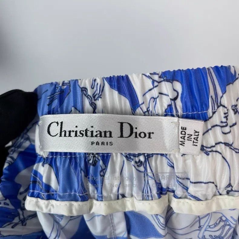 Dior Dior Blue tie-dyed printed classic logo trousers Size 42" / US 20 - 6 Thumbnail