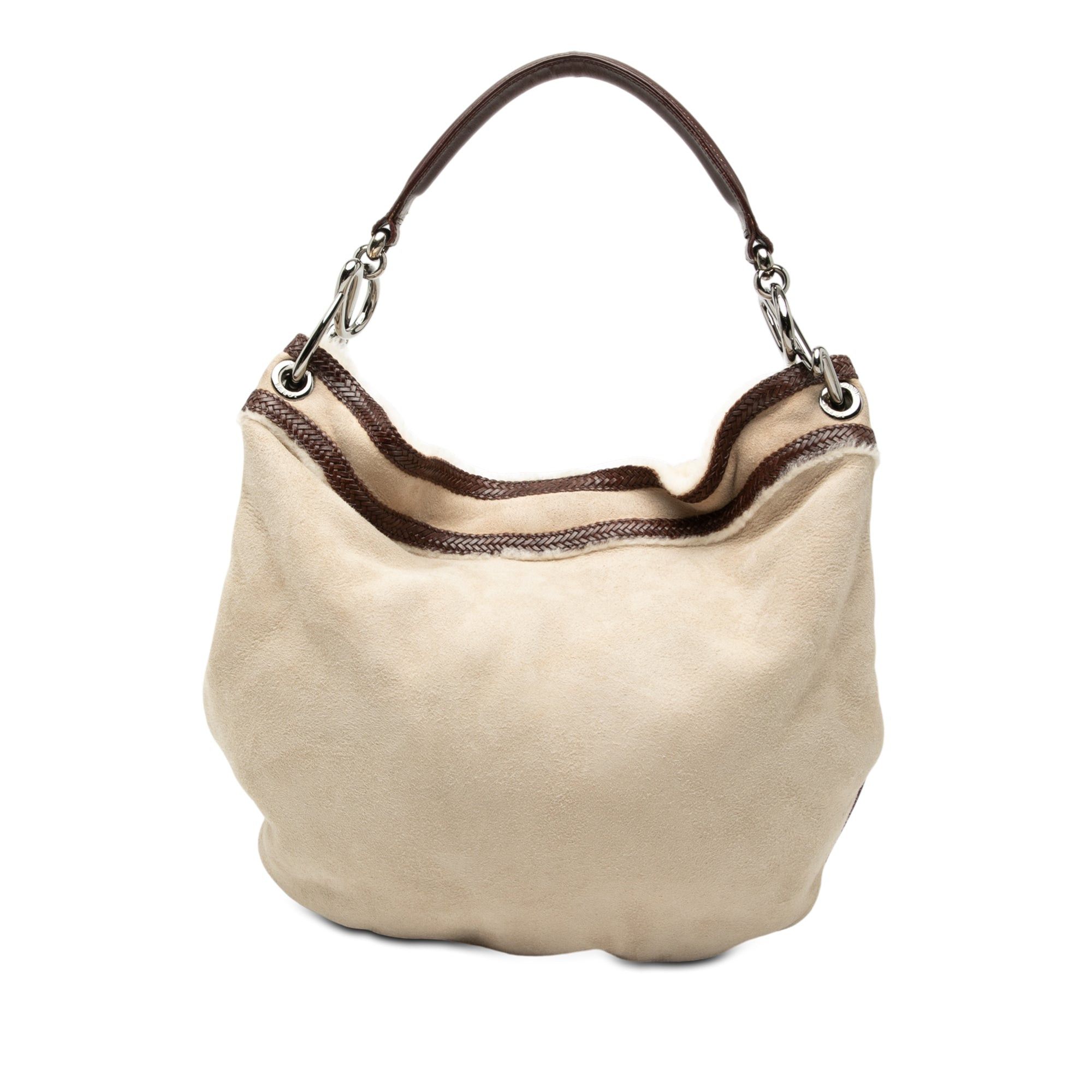 Loewe Leather Trimmed Suede Hobo Size ONE SIZE - 1 Thumbnail