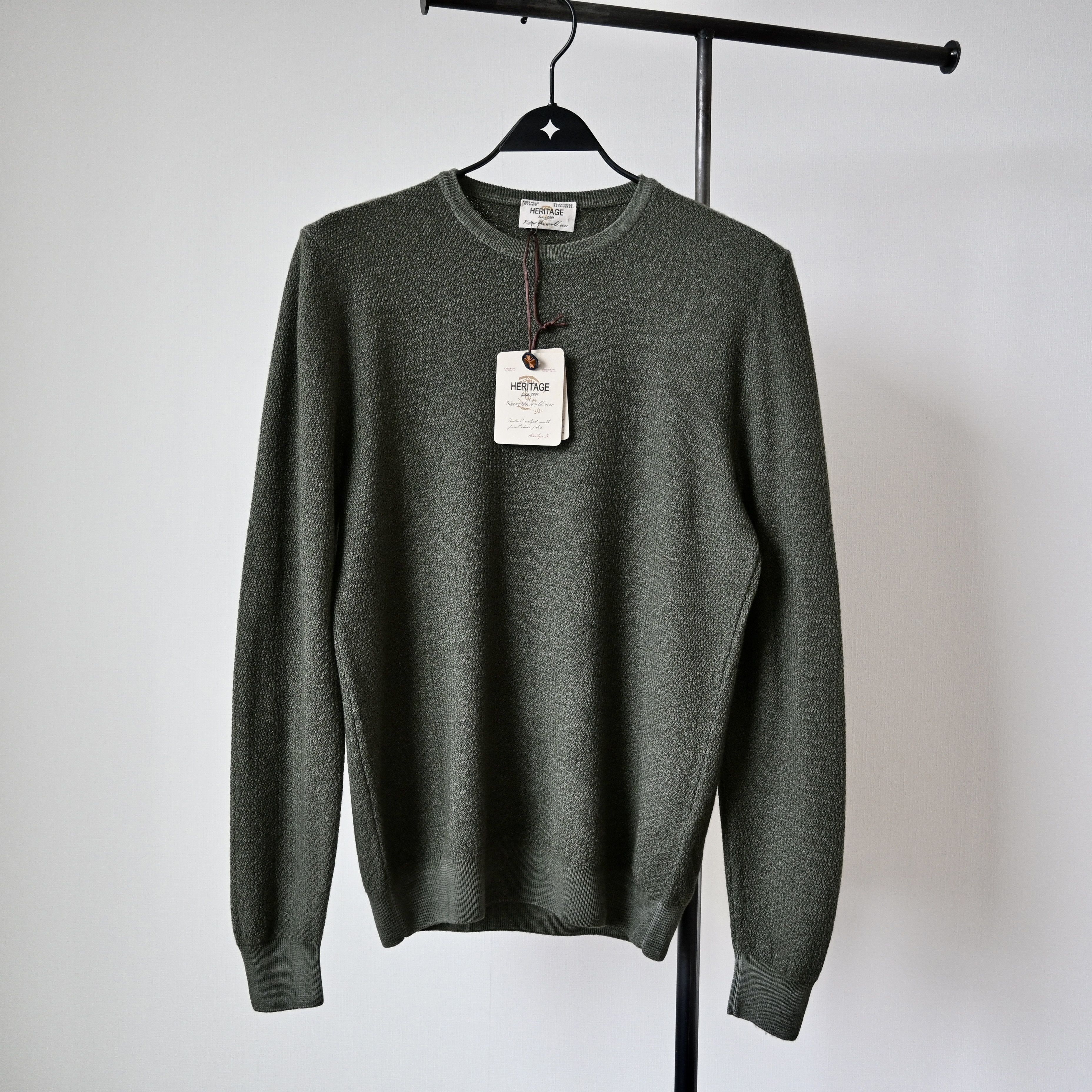 Other HERITAGE extra fine wool kinit sweater made in Italy Size US S / EU 44-46 / 1 - 1 Thumbnail