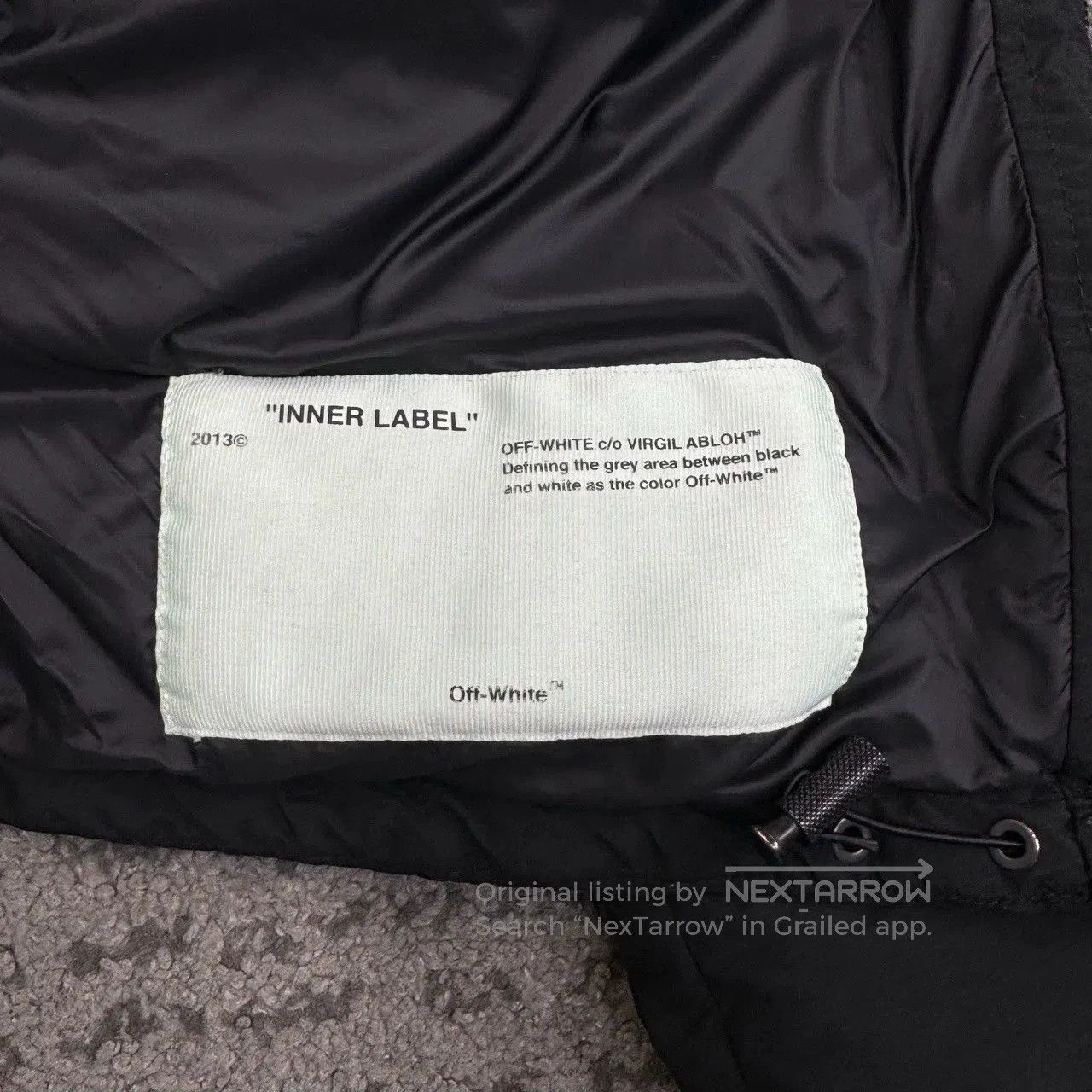 Off-White off white down jacket in black size L. Size US L / EU 52-54 / 3 - 5 Thumbnail