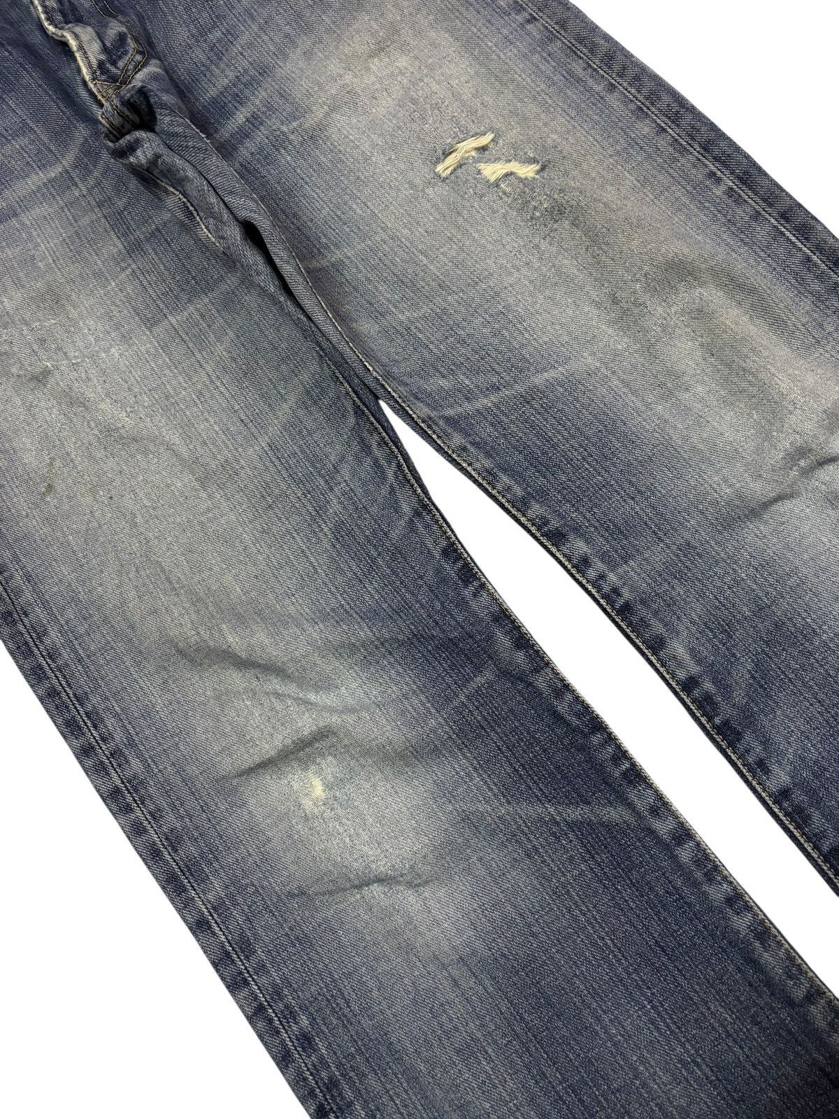 Edwin Vtg Edwin XV Faded Distressed Jeans Size US 32 / EU 48 - 3 Thumbnail