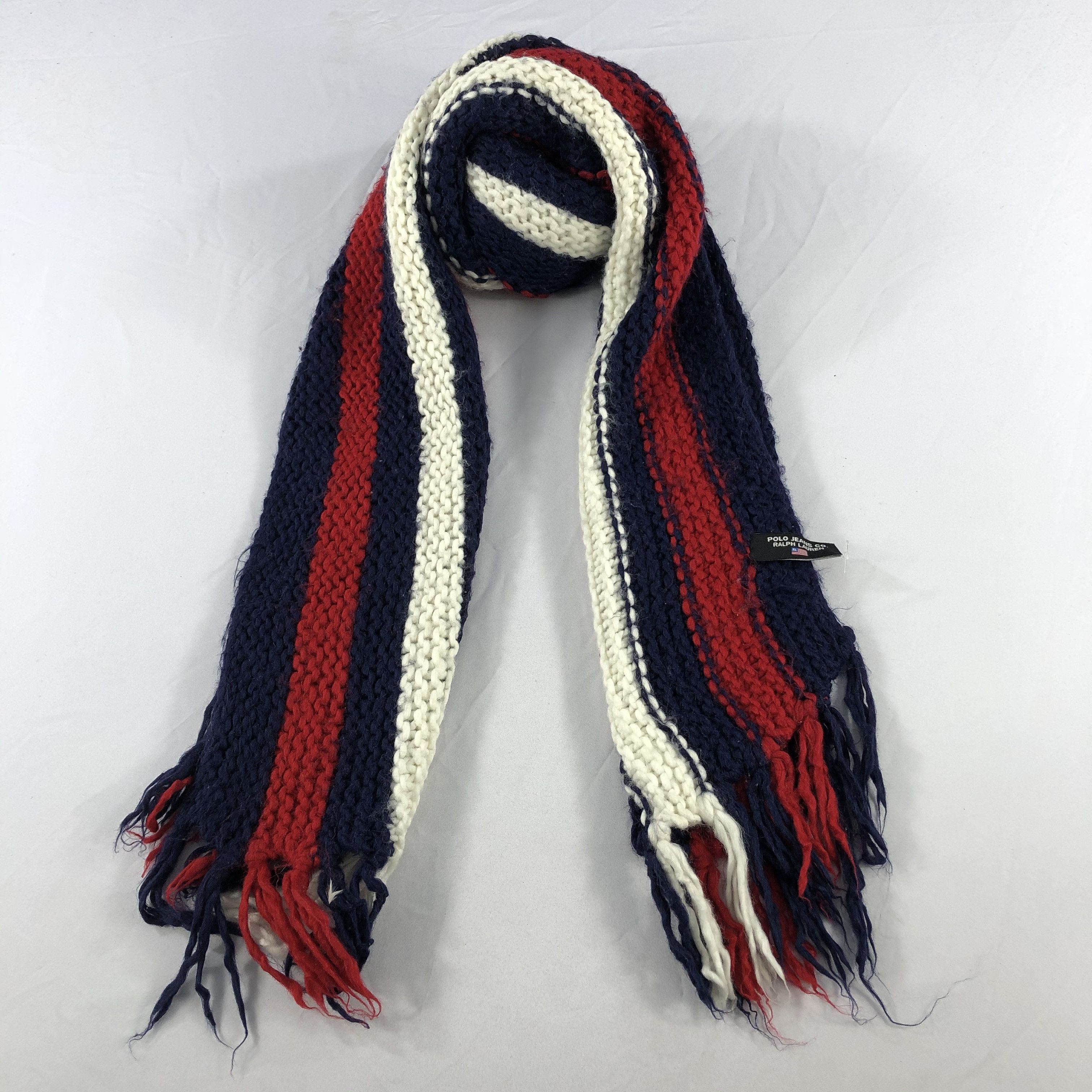 Polo Ralph Lauren × Vintage Vintage Polo Ralph Lauren Scarf - WW3305 Size ONE SIZE - 1 Thumbnail