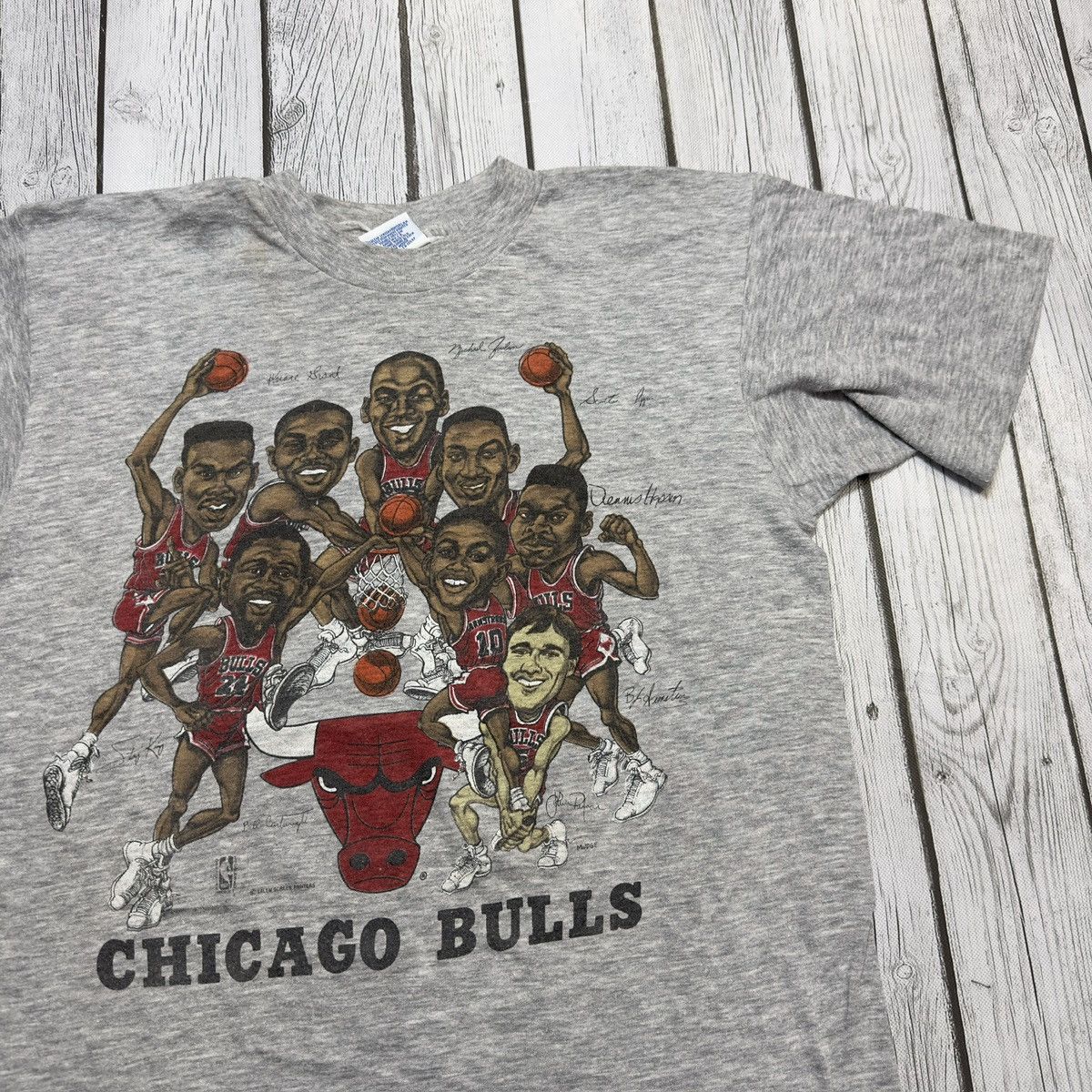 NBA × Salem Sportswear × Vintage Vintage Chicago Bulls tee Size US S / EU 44-46 / 1 - 3 Thumbnail