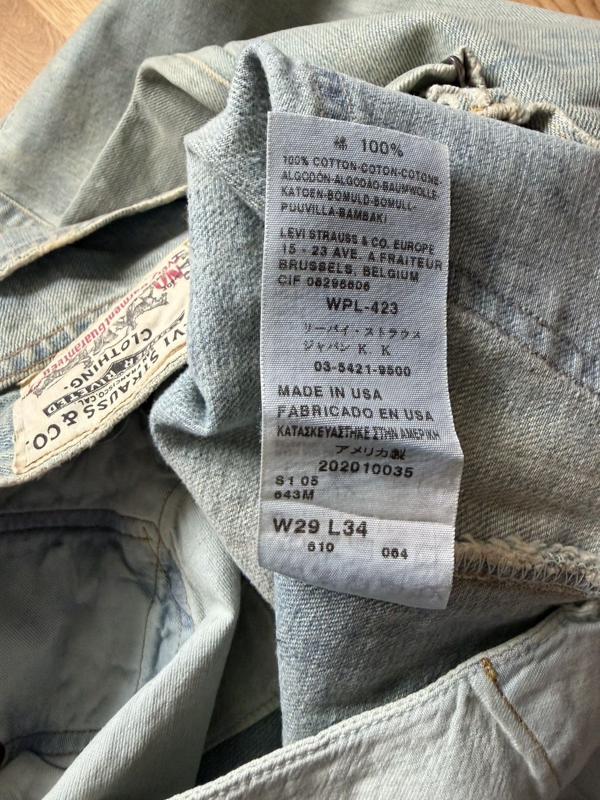 Levi's Vintage Clothing Levis Vintage LVC 201 Deadstock Size US 29 - 9 Thumbnail
