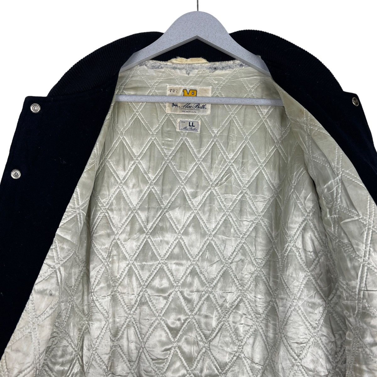 Japanese Brand 🔥 VINTAGE MAC BETH VARSITY BOMBER JACKET Size US L / EU 52-54 / 3 - 10 Thumbnail