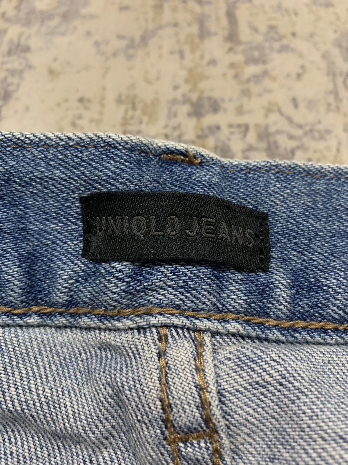 Jun Takahashi Japanese Brand Distressed Uniqlo Undercover Style Jeans W33 Size US 33 - 16 Thumbnail