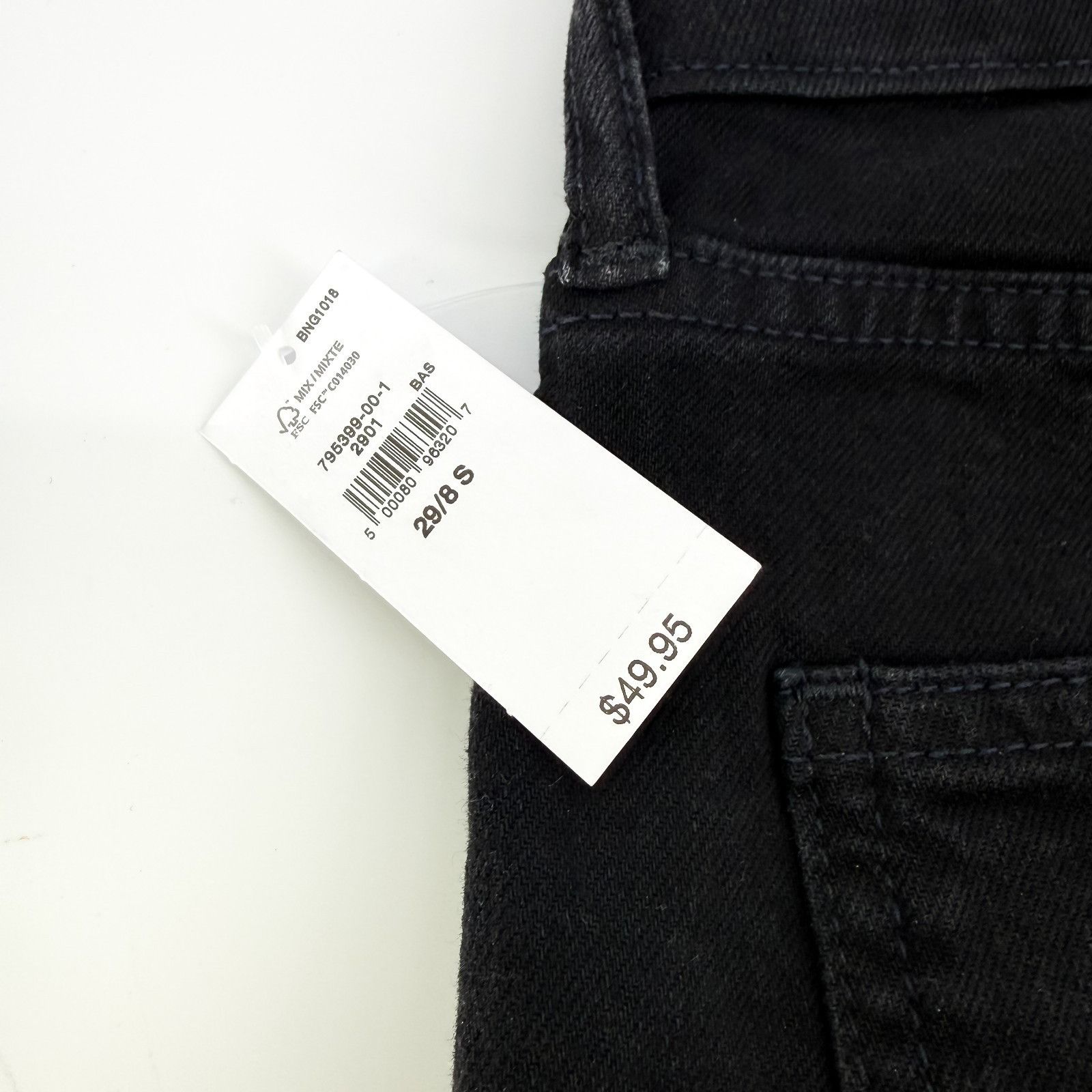 Gap GAP Vintage Slim Jeans Women’s 29/8 Black Mid Rise Straight Size 29" - 9 Thumbnail