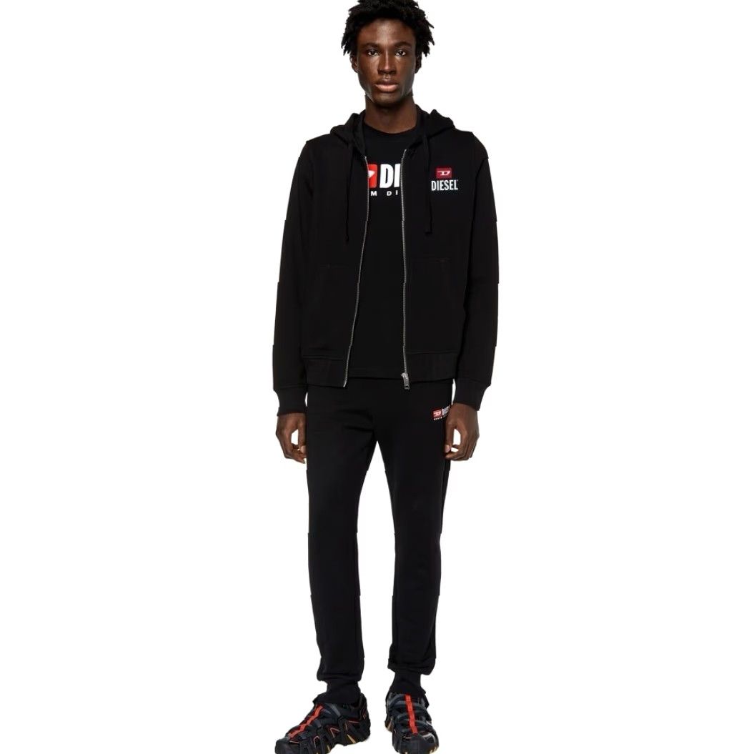 Diesel Diesel Full Zip Hoodie Black For Successful Living Y2K L Mens Black Size US L / EU 52-54 / 3 - 2 Thumbnail