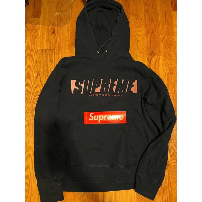 Supreme reflective clearance cutout hoodie