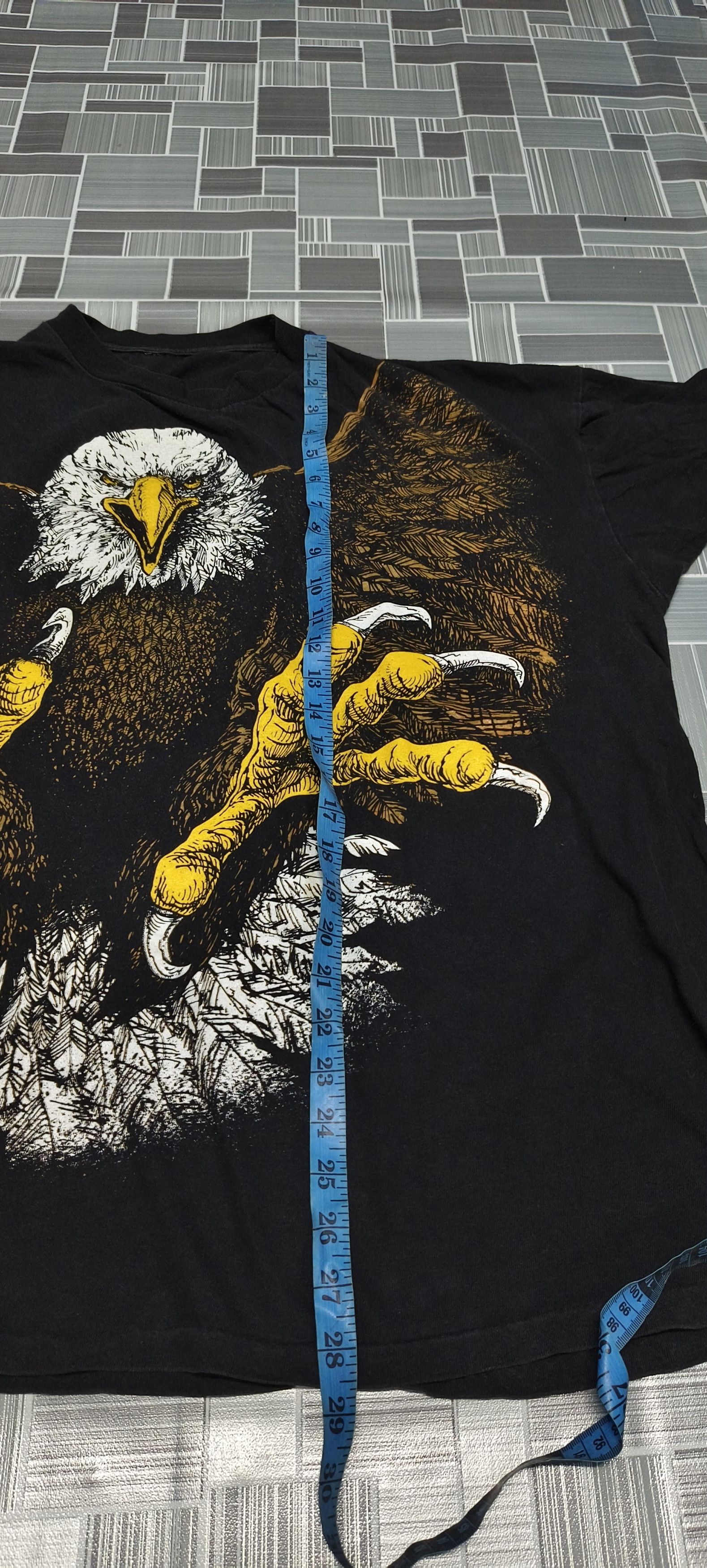 Japanese Brand Vtg 90s Overprint Eagles like Harley Davidson tees Size US XXL / EU 58 / 5 - 11 Thumbnail