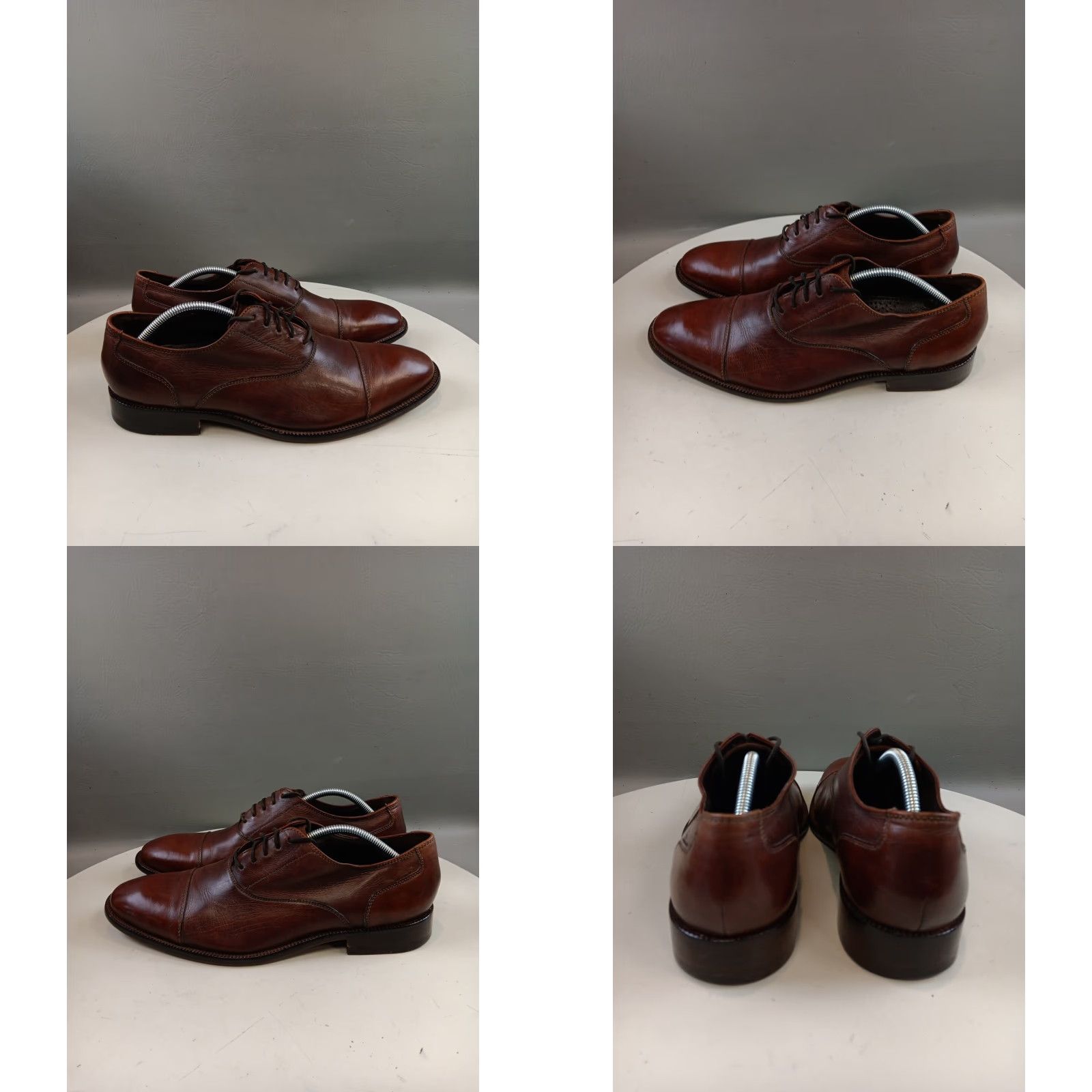 Cole Haan Cole Haan Nike Air Shoes Men 11 M Brown Cap Toe Oxford Leather Workwear Shoes Size ONE SIZE - 8 Thumbnail