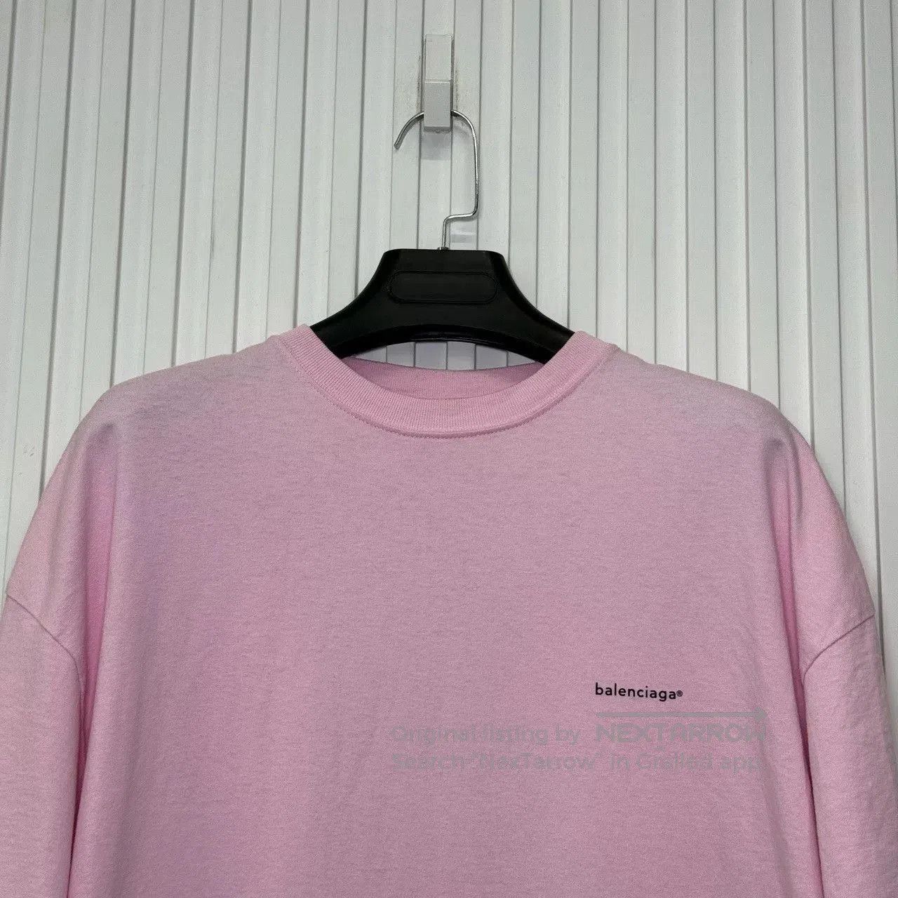 Balenciaga Balenciaga Pink Logo Short Sleeve XS. Size XS / US 0-2 / IT 36-38 - 3 Thumbnail