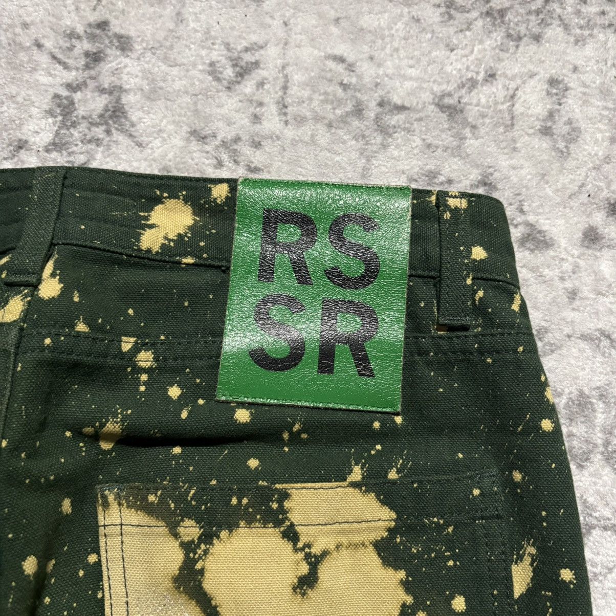 Raf Simons × Sterling Ruby Sterling Ruby x Raf Simons AW14 Bleached Green Denim Jeans Size US 30 / EU 46 - 10 Thumbnail