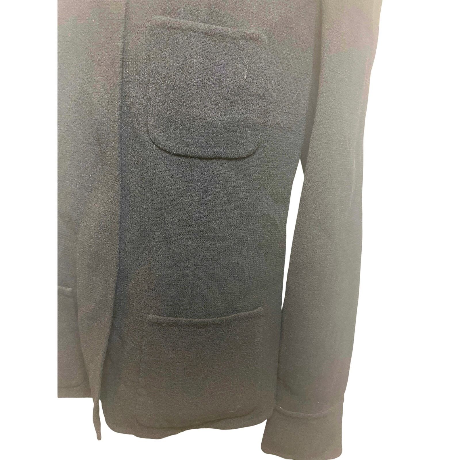 Oscar De La Renta 90’s OSCAR DE LA RENTA BLAZER SILK ZIP UP BLACK SZ 12 GOTH Size XL / US 12-14 / IT 48-50 - 5 Thumbnail