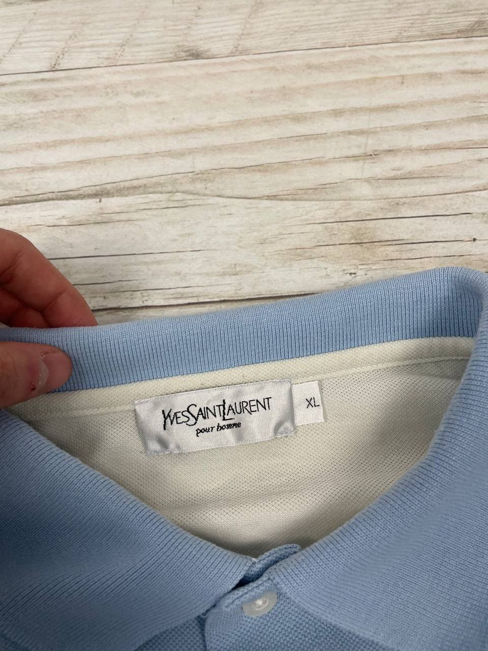 Yves Saint Laurent Vintage Yves Saint Laurent Polo Shirt Big Logo YSL Luxury Size US XL / EU 56 / 4 - 8 Thumbnail