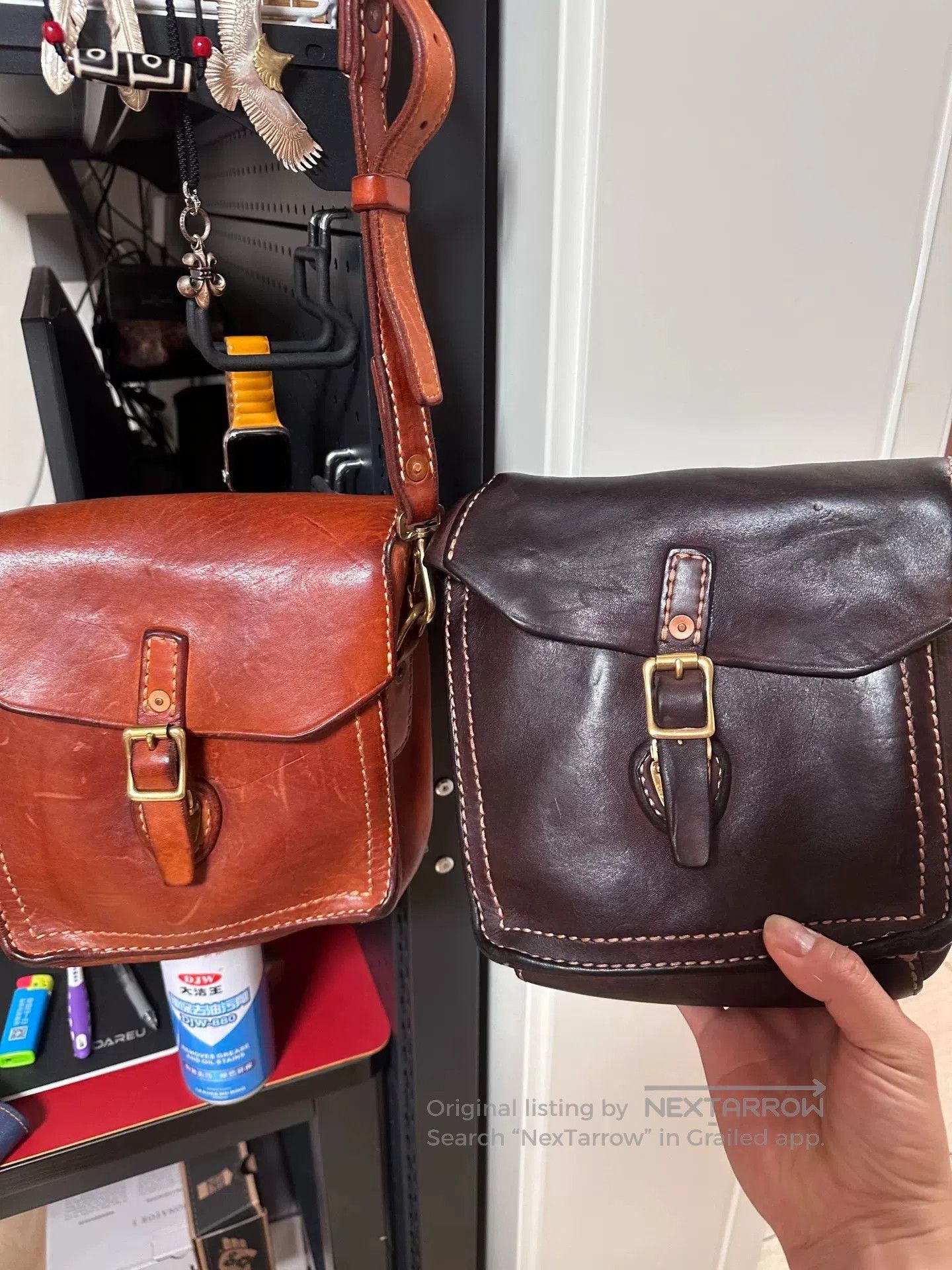 Other Handcrafted Horse Leather French Schoolbag. Size ONE SIZE - 2 Thumbnail