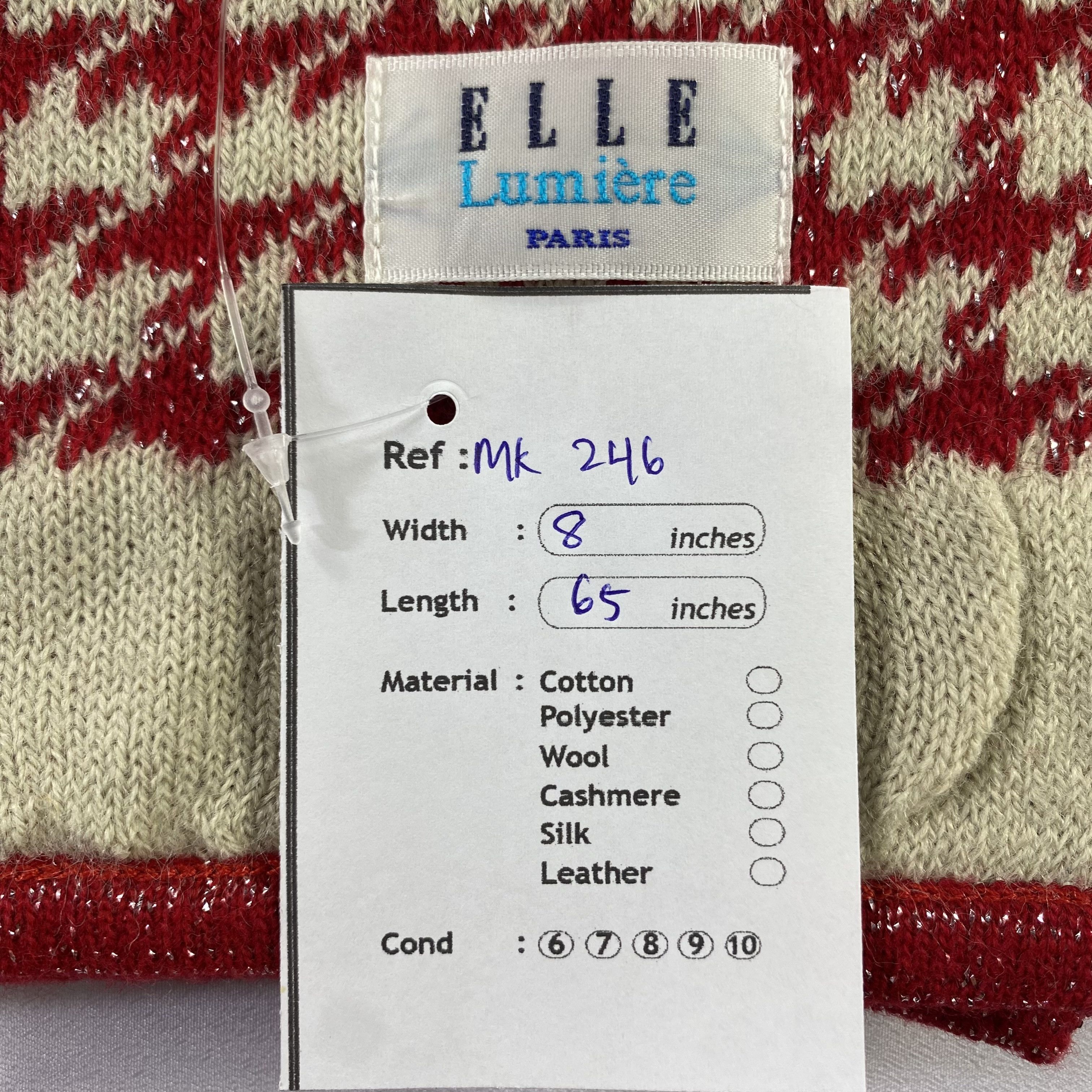 Ellesse × Japanese Brand Elle Scarf Neck Wrap Muffler Size ONE SIZE - 5 Thumbnail