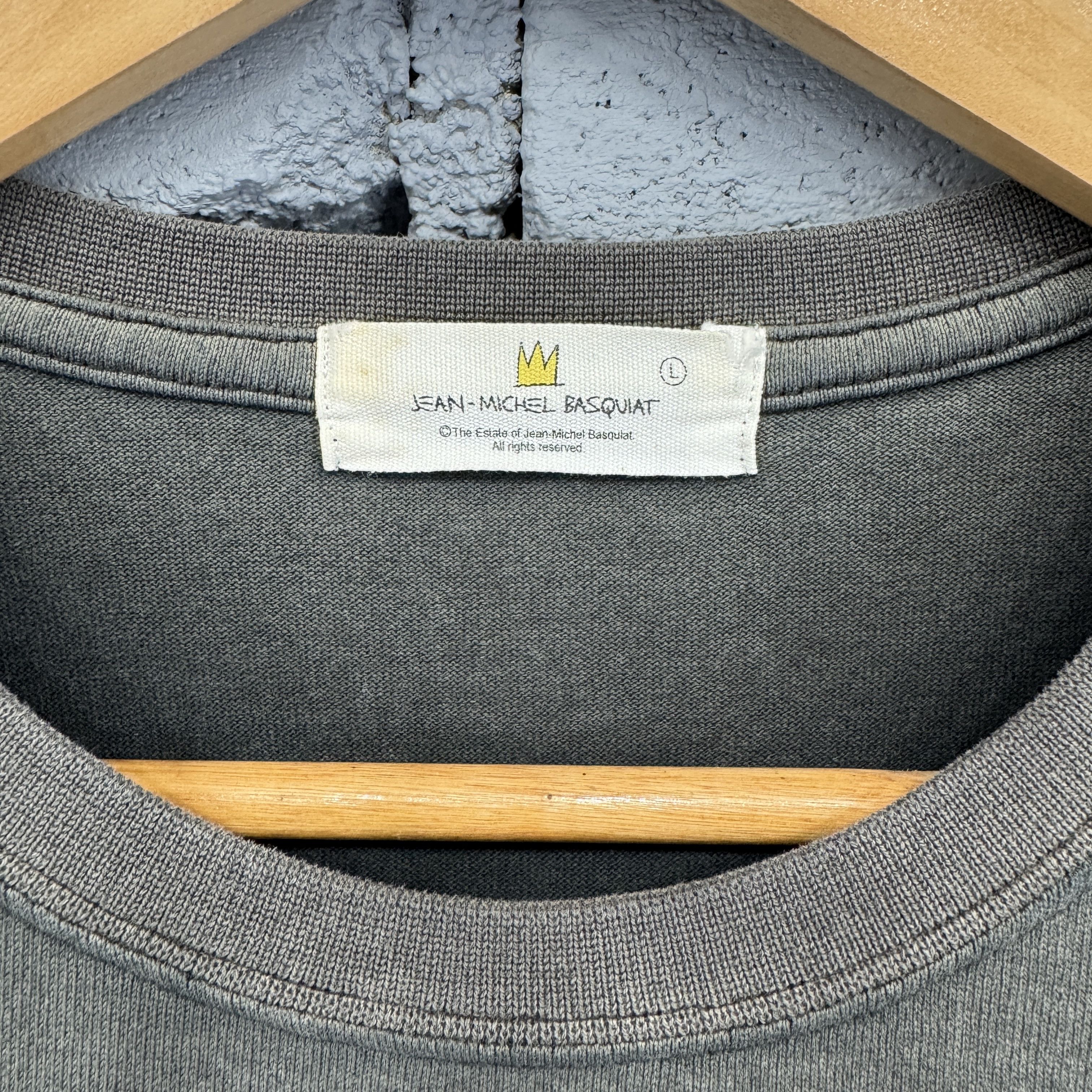 Jean-Michel Basquiat Vintage Jean-Michel Basquiat "Notary" Sunfaded Tshirt Size US L / EU 52-54 / 3 - 4 Thumbnail