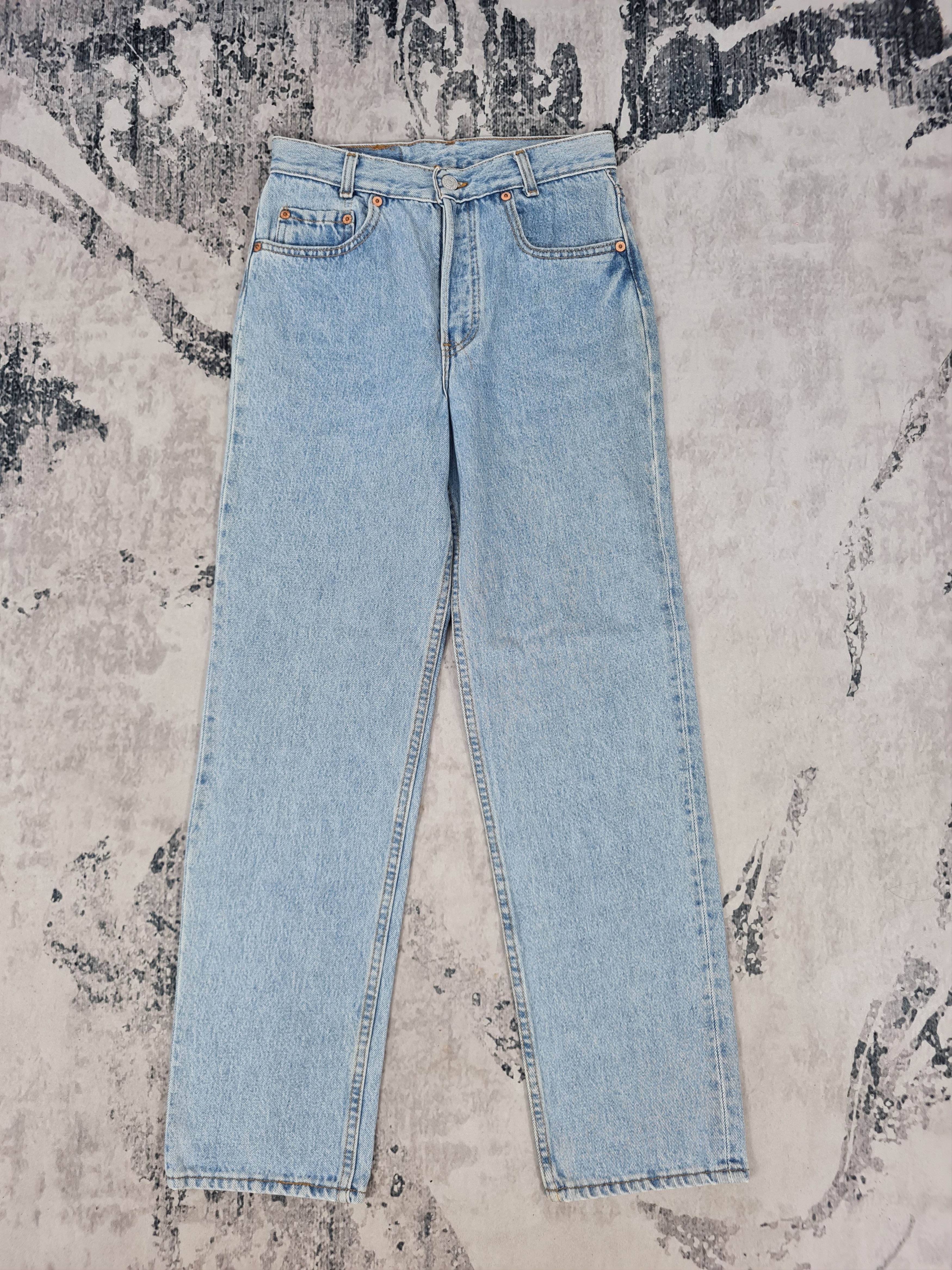 Levi's Vtg 90's LEVIS 501 Faded Light Blue Jeans L0387 Size 27X28.5 Size US 27 - 1 Thumbnail