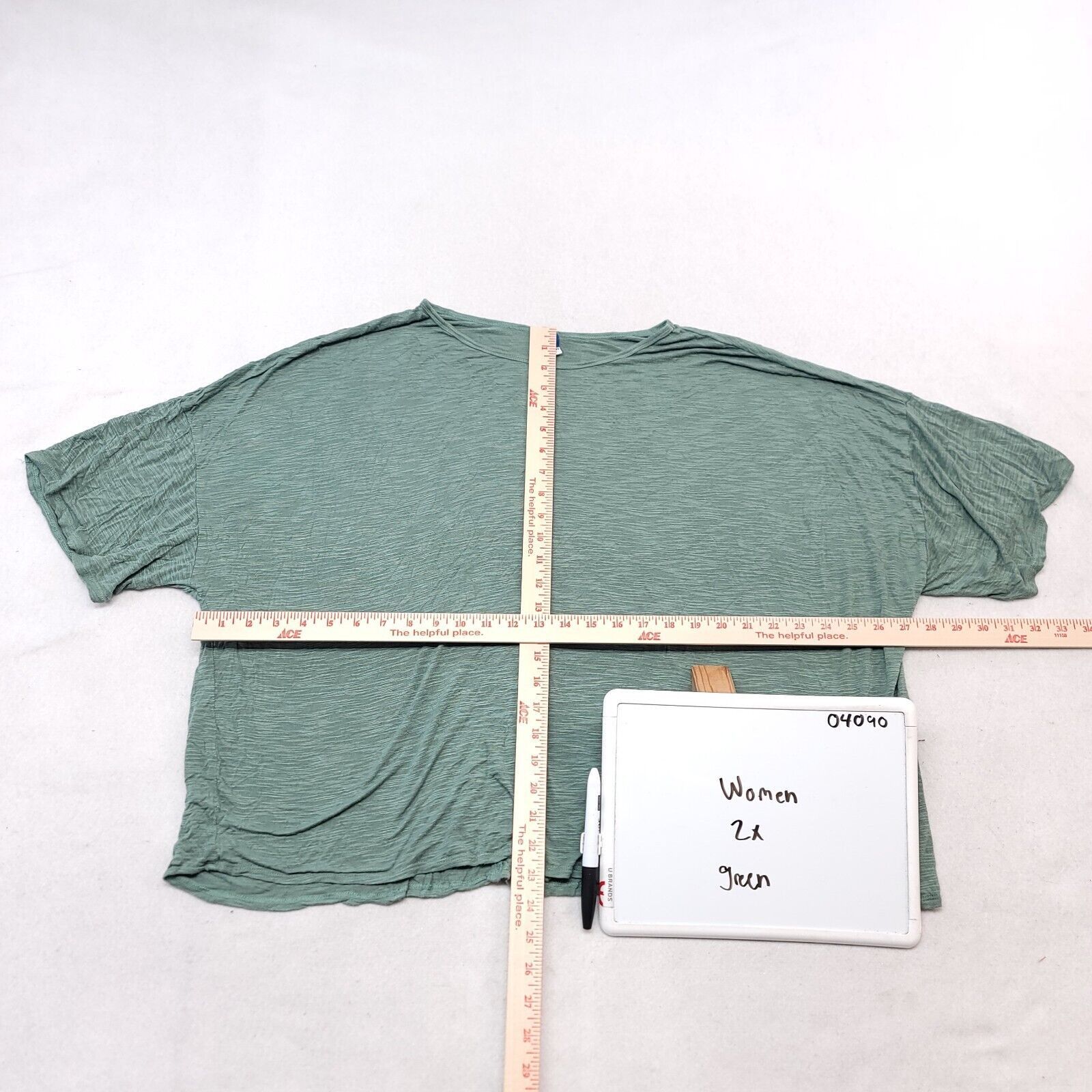 Old Navy Old Navy Pullover T Shirt Womens Size 2X Green Crop Top Size XXL / US 16-18 / IT 52-54 - 6 Thumbnail