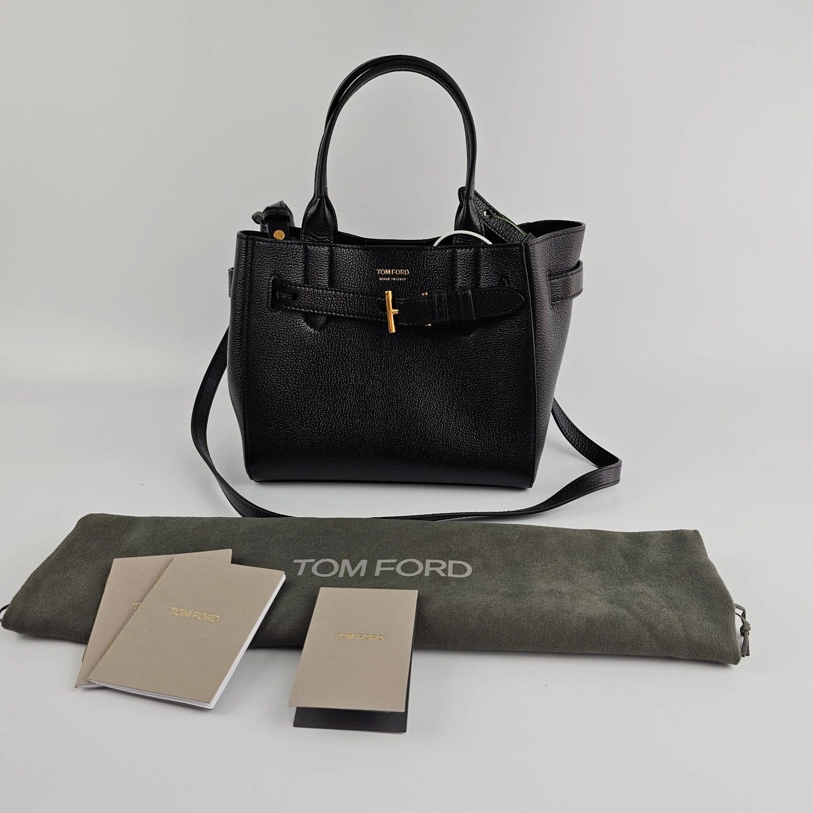 Tom Ford TOM FORD Audrey Small Black Leather Tote New Auth. Size ONE SIZE - 1 Thumbnail