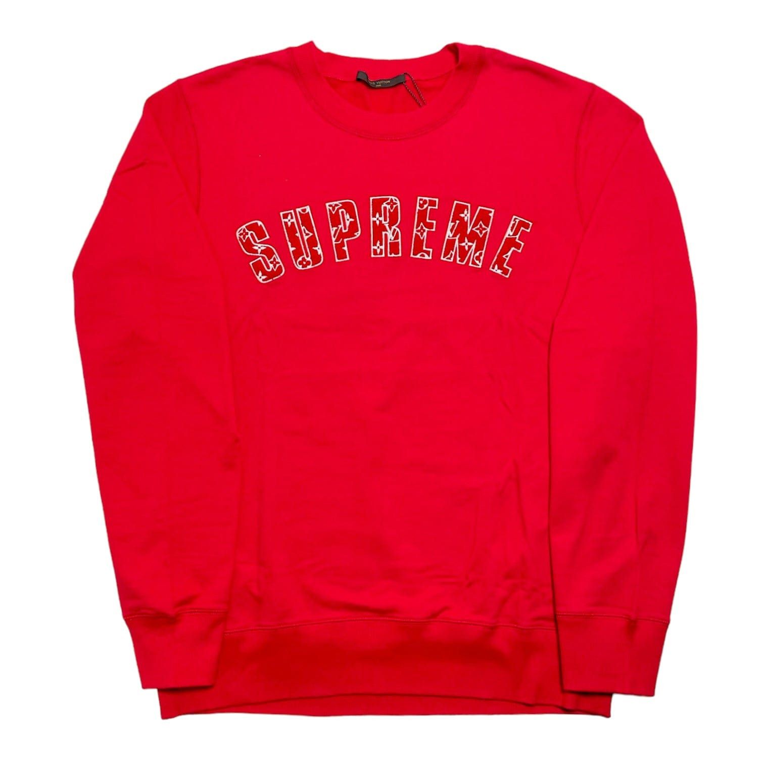Supreme Louis Vuitton x Arc Logo Crewneck Sweatshirt Red Size US XXL / EU 58 / 5 - 1 Thumbnail