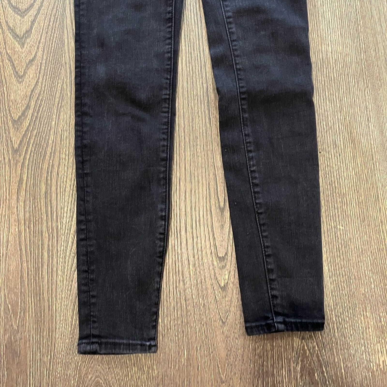 American Eagle Outfitters American Eagle Skinny Jeans High Rise Next Level Black 2 Size 26" / US 2 / IT 38 - 2 Thumbnail