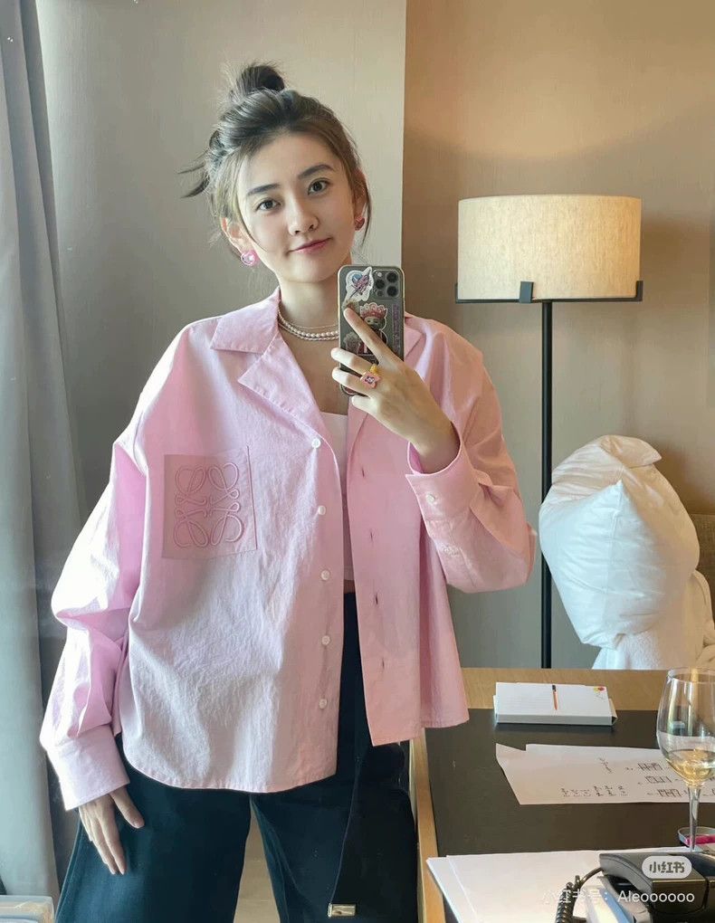 Loewe loewe Cherry blossom pink pocket embroidered large logo lon Size US M / EU 48-50 / 2 - 7 Thumbnail