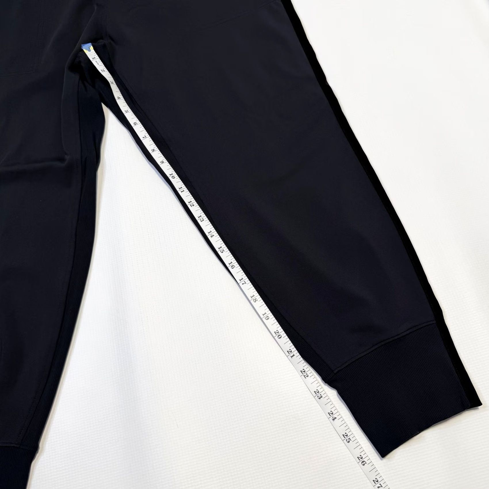 Athleta ATHLETA Women Jogger Black High Rise Rib Waist Pockets Zip Pocket Tapered 27in Inseam XS-XL Activewear Jogger Womens Size 40" / US 18 - 7 Thumbnail