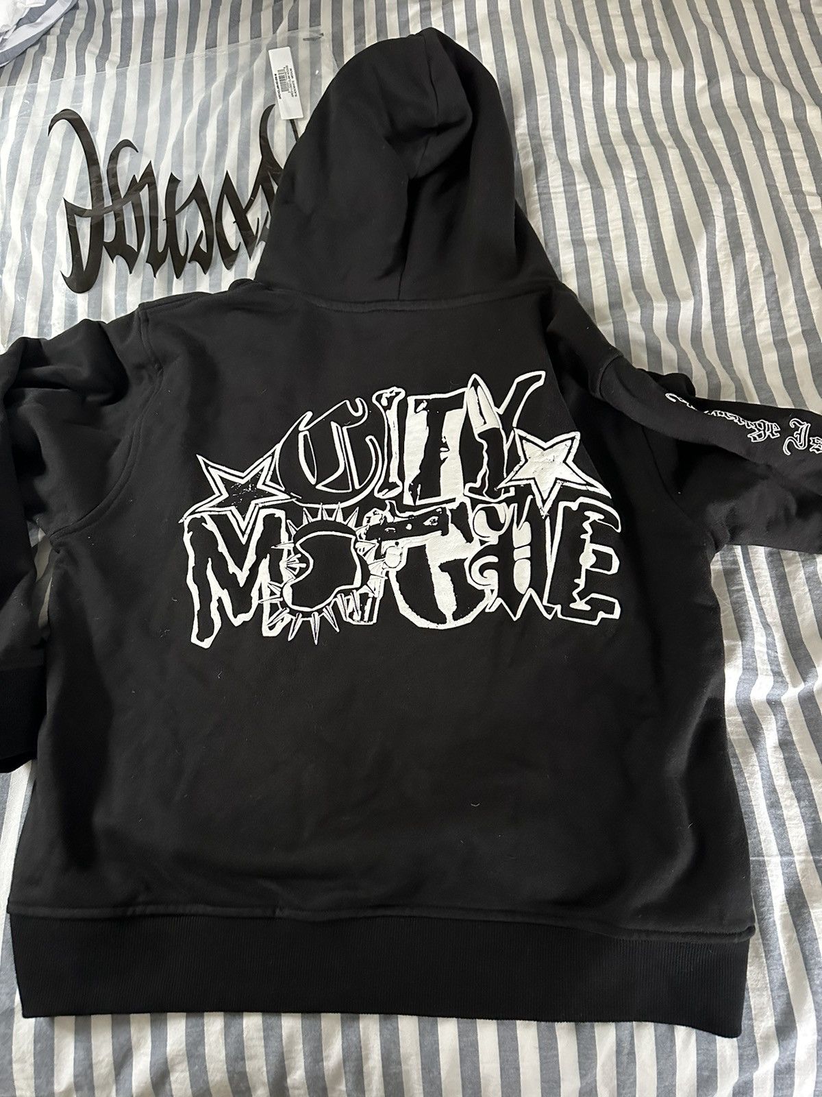 REVENGE × City Morgue Arch Logo Claw Hoodie White｜関送無料 City Morgue × Revenge Revenge x City Morgue Arch Logo Claw
