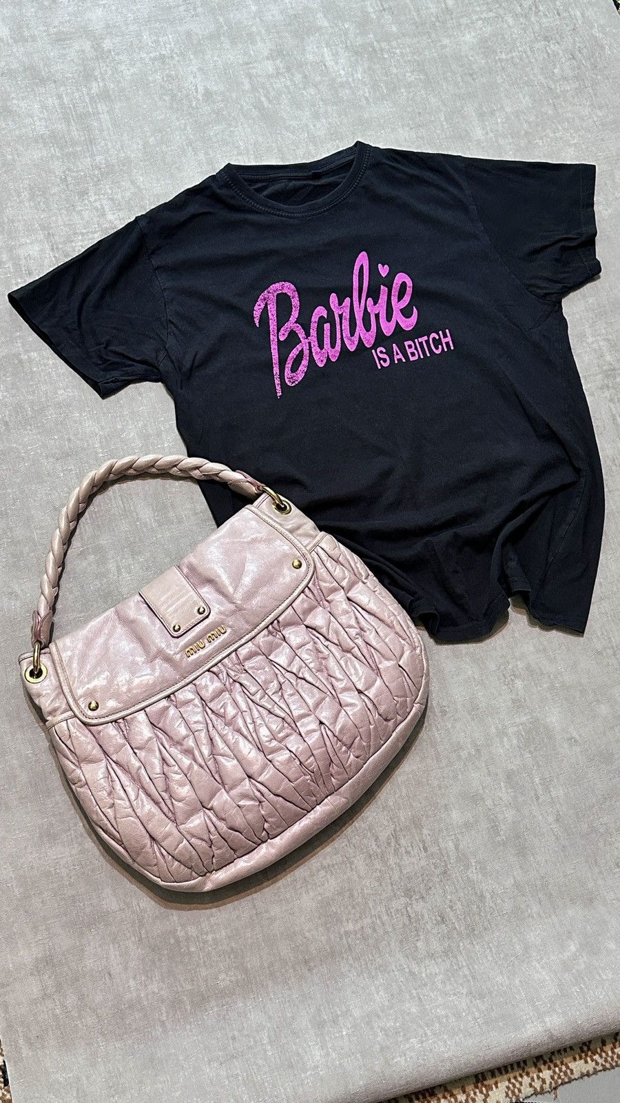 Le Grande Bleu (L.G.B.) Hysteric Glamour Style Vintage Y2K Barbie Bitch Tee Pink Size US M / EU 48-50 / 2 - 2 Thumbnail