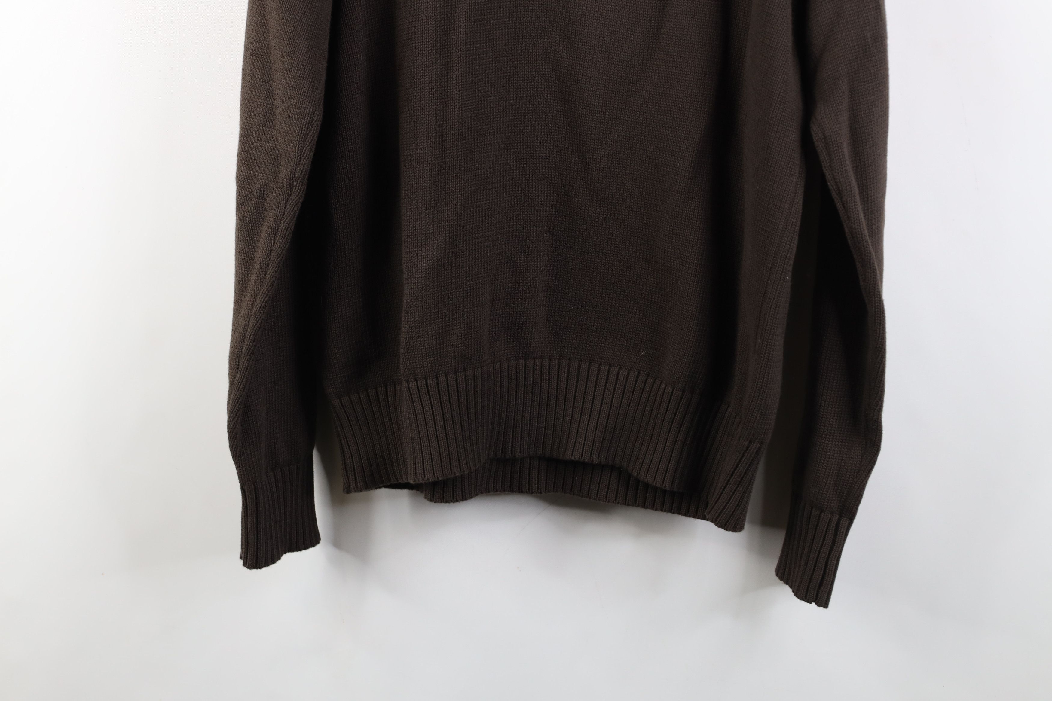 Eddie Bauer Vintage Eddie Bauer Cotton Ribbed Knit Henley Sweater Brown Size US M / EU 48-50 / 2 - 13 Thumbnail