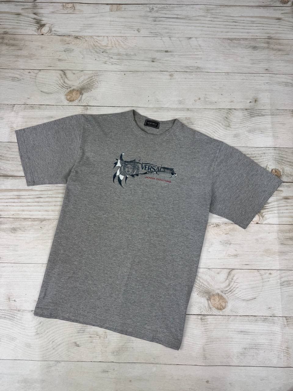Versace Jeans Couture Vintage Versace Jeans Couture Big Logo T Shirt Size US L / EU 52-54 / 3 - 1 Thumbnail