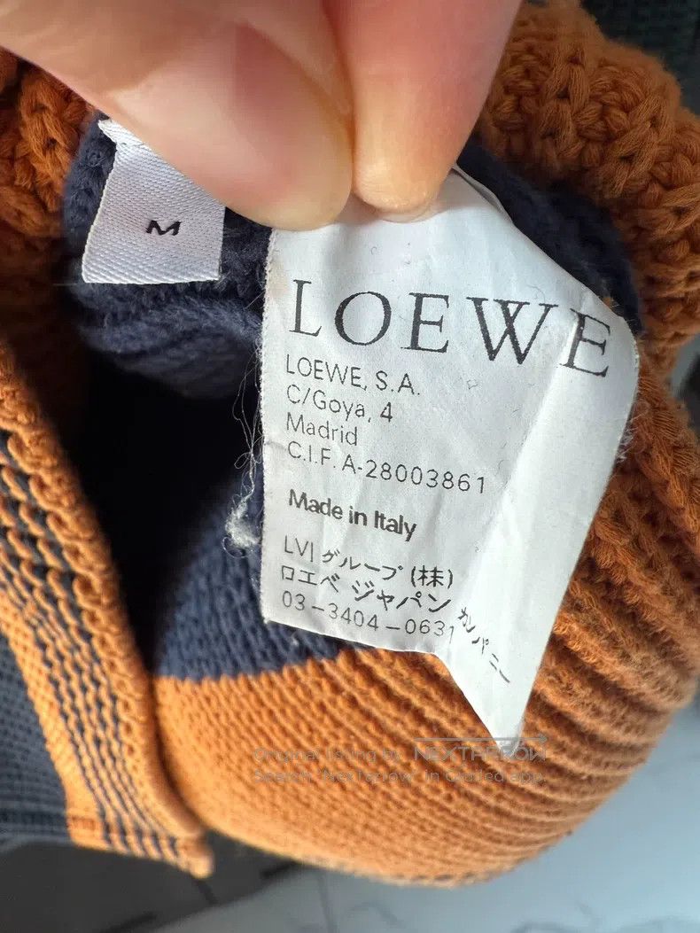 Loewe Loewe Men's Retro Knit Striped Sweater Size US M / EU 48-50 / 2 - 3 Thumbnail