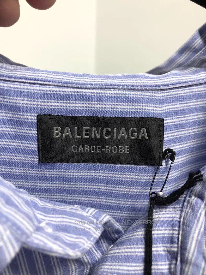 Balenciaga Balenciaga Striped Shirt Size US S / EU 44-46 / 1 - 4 Thumbnail