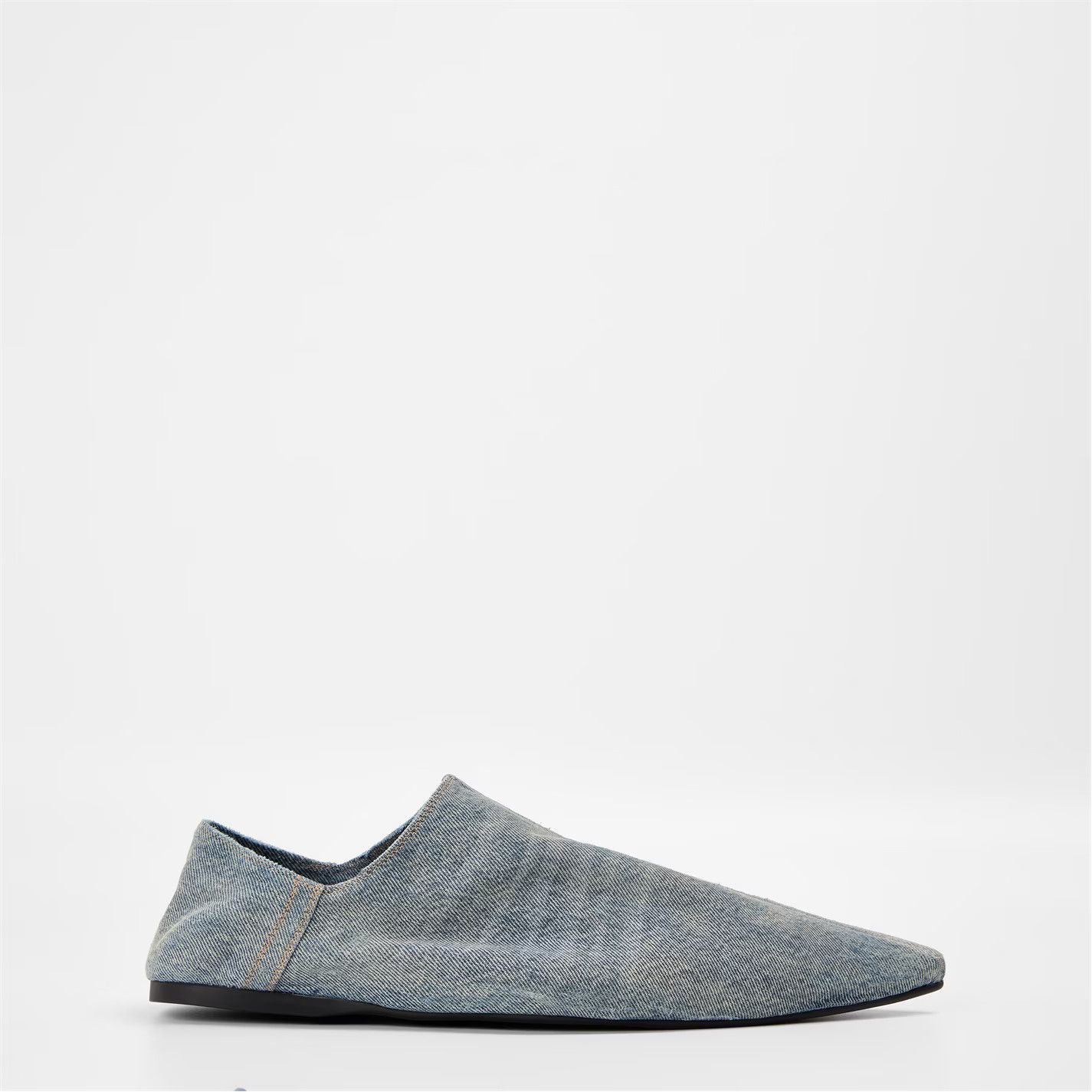 Balenciaga o1g2r1mq0226 Pointed Denim Slip-On Mules In Blue Size US 7.5 / EU 40-41 - 1 Thumbnail