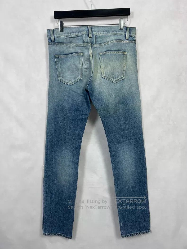 Saint Laurent Paris Saint Laurent Paris Knee Cut Destroyed Denim Jeans Size US 31 - 2 Thumbnail