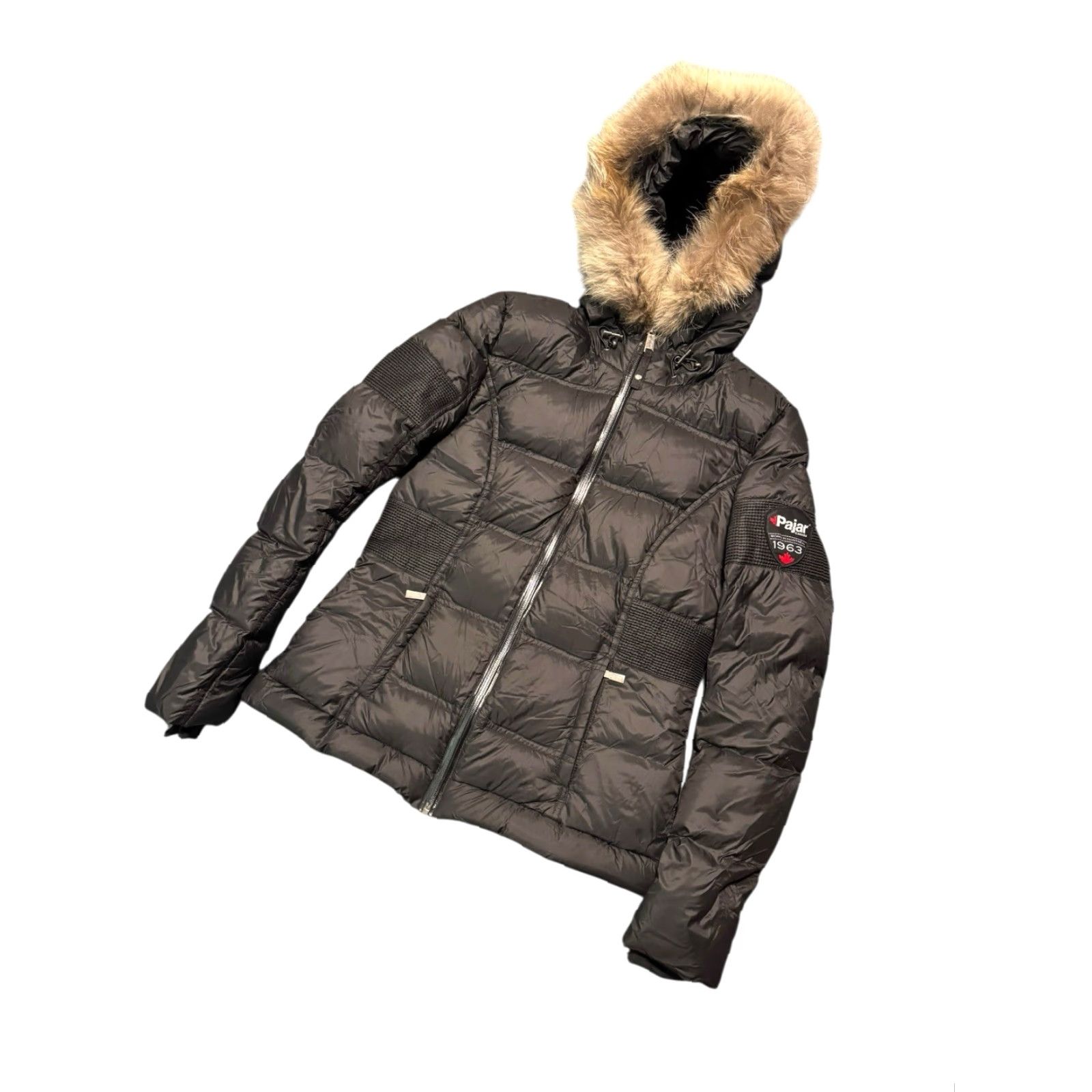 Pajar Pajar Canada Women’s Down Parka Quilted Jacket Black Real Fur Trim Hood Small Coat Jacket Parka Women’s Down Black Fur Trim Hood Small Size S / US 4 / IT 40 - 5 Thumbnail