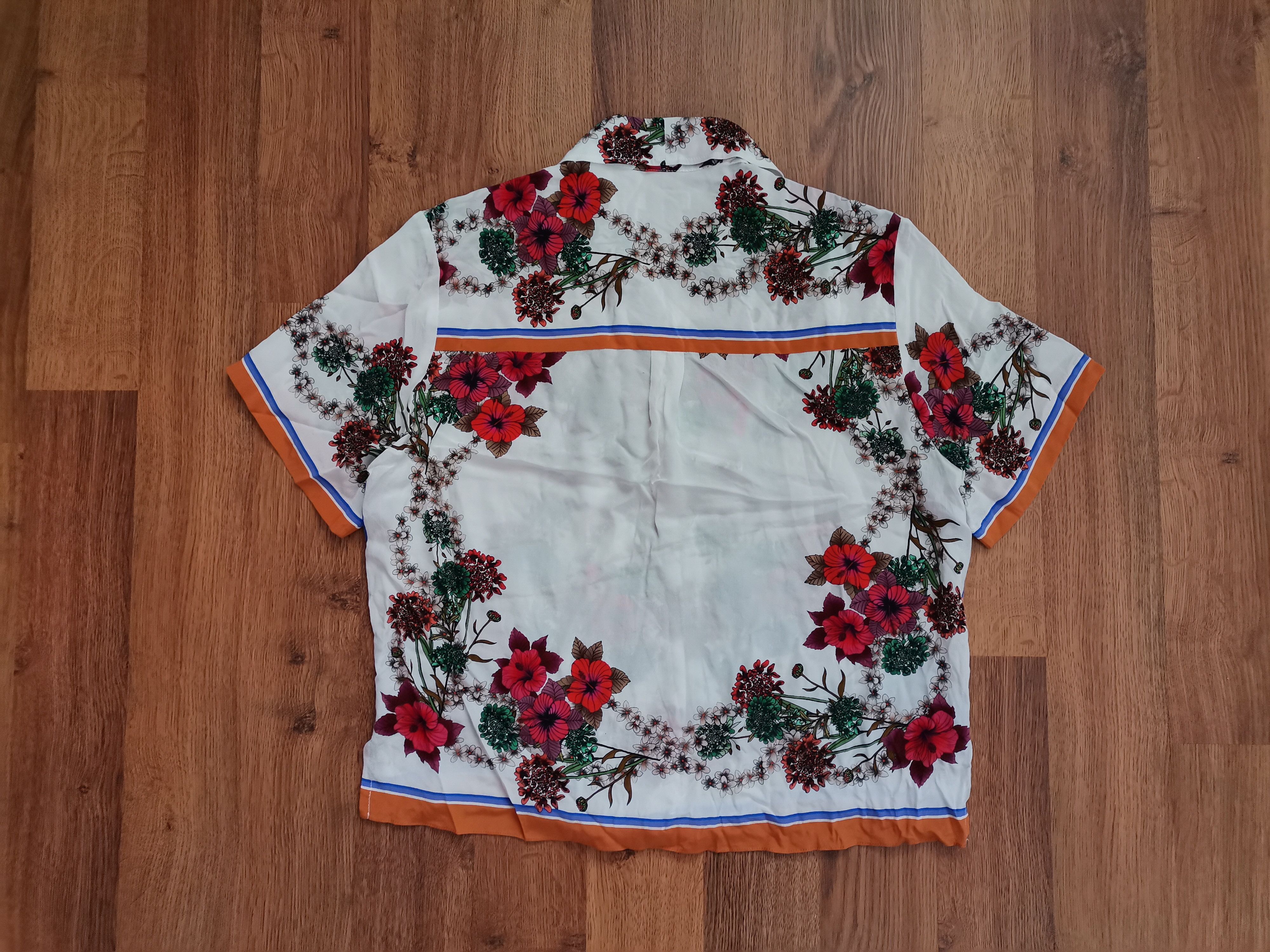 Sandro Sandro Women's Floral Shirt Size L / US 10 / IT 46 - 5 Thumbnail