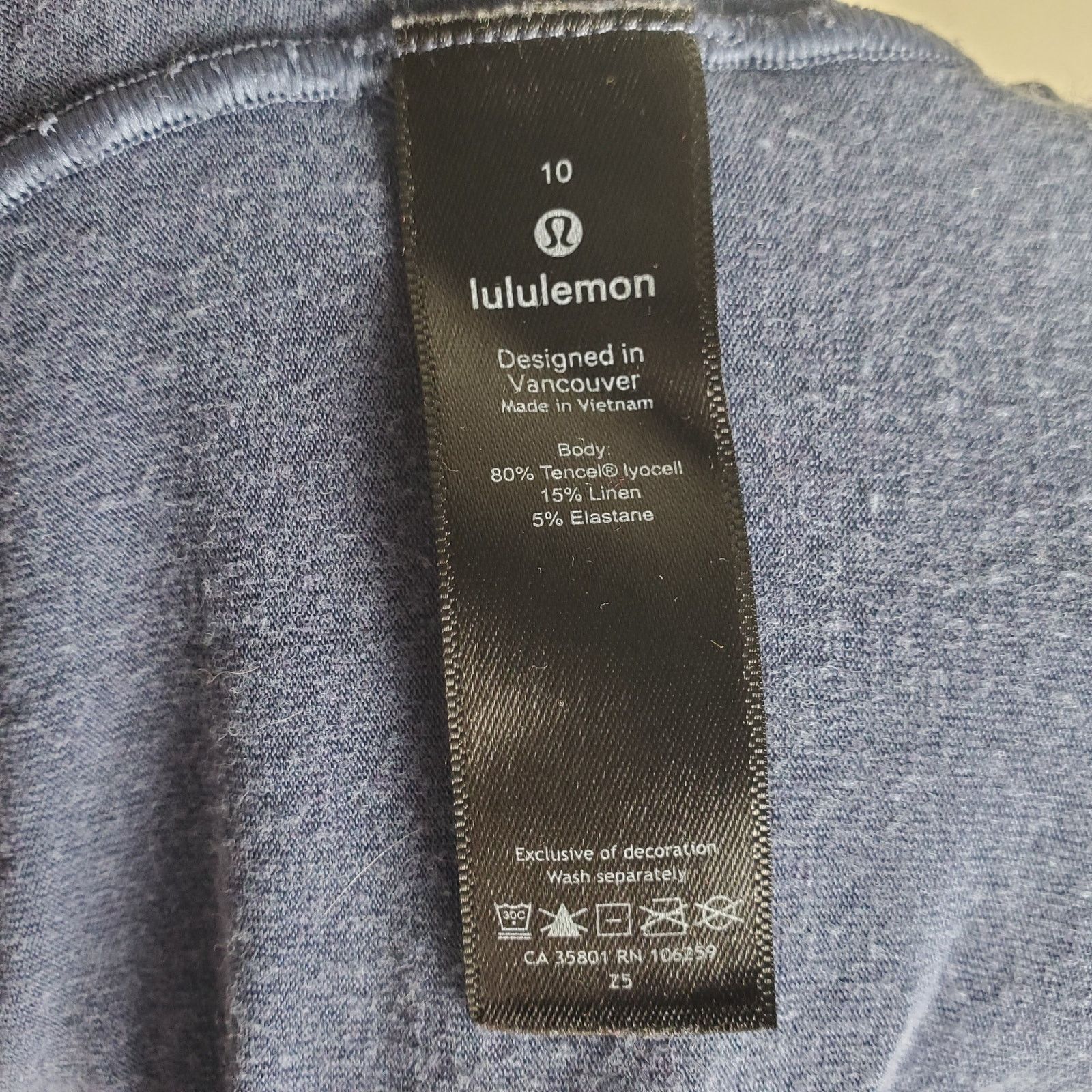 Lululemon Lululemon Blue Turtleneck Top 10 Size L / US 10 / IT 46 - 5 Thumbnail