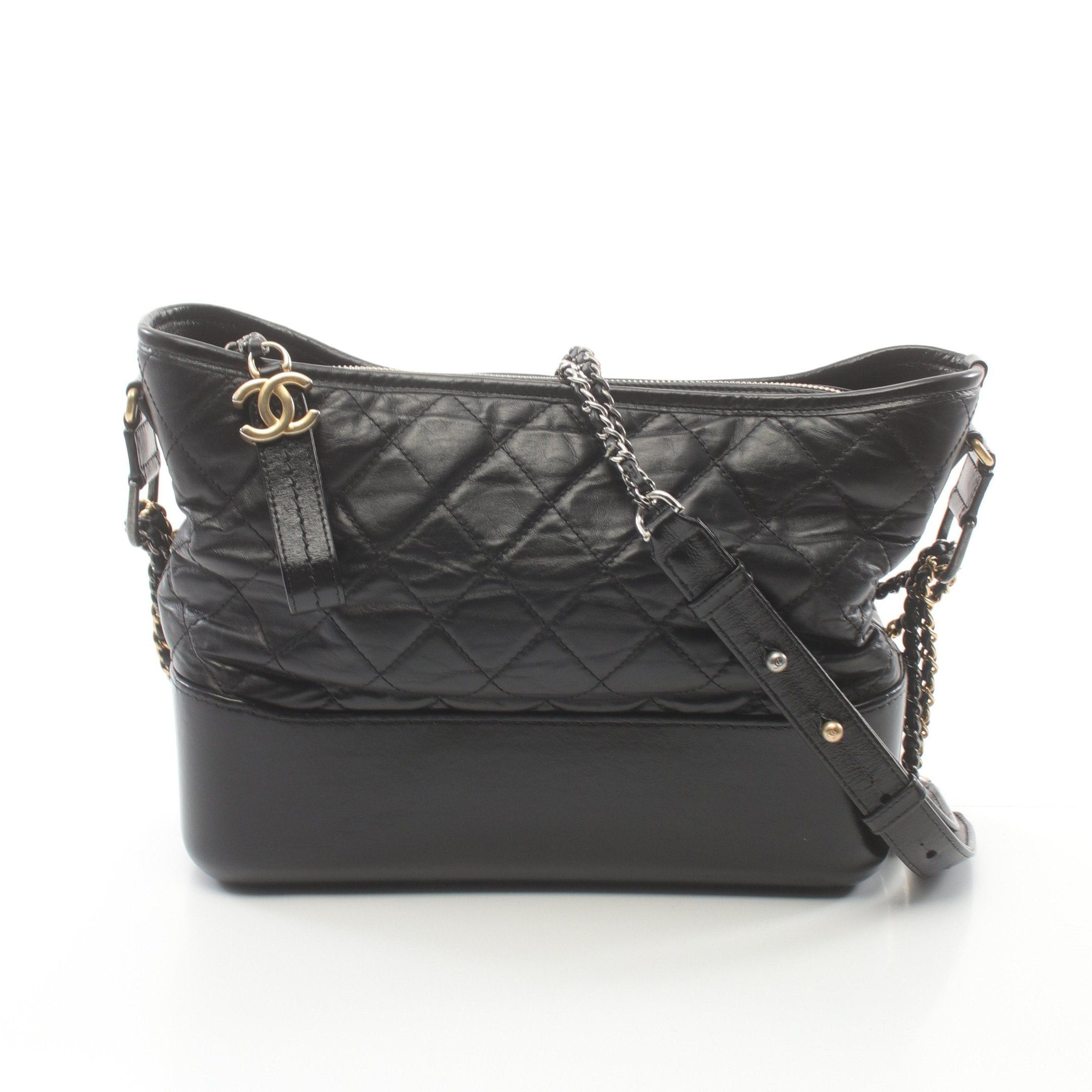 Chanel Chanel Gabriel De Chanel Large Hobo Chain Shoulder Bag Leather Black Combination Metal Fittings Size ONE SIZE - 1 Thumbnail