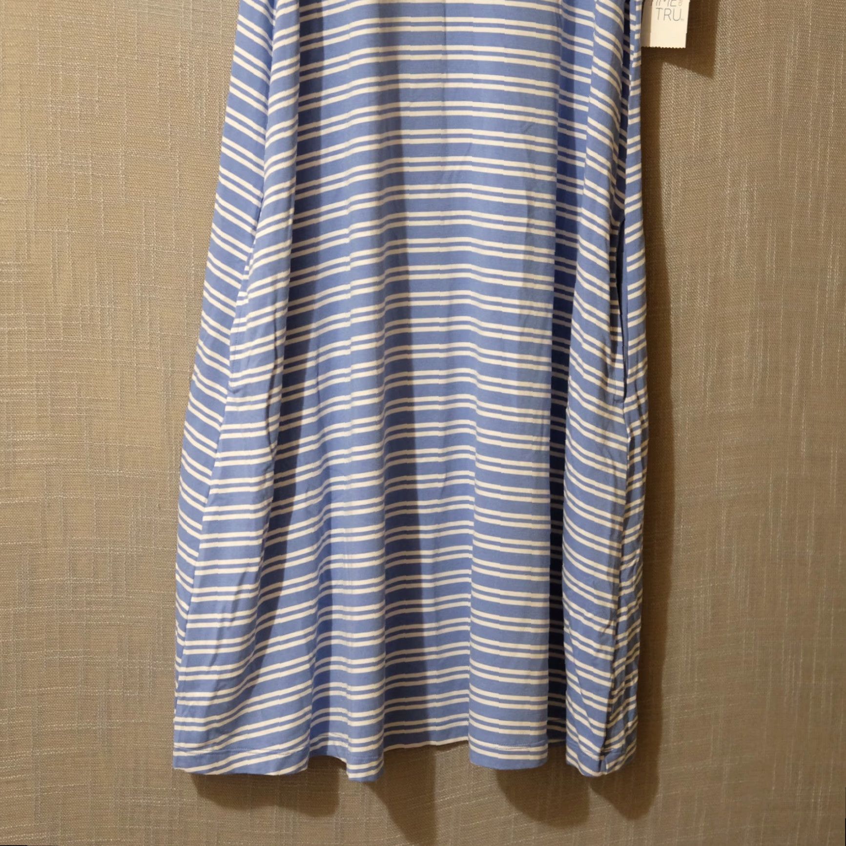 Vintage VINTAGE Time and Tru Shirt Dress Womens S Blue/White Striped Sleeveless Tank Dress Casual Size S / US 4 / IT 40 - 3 Thumbnail